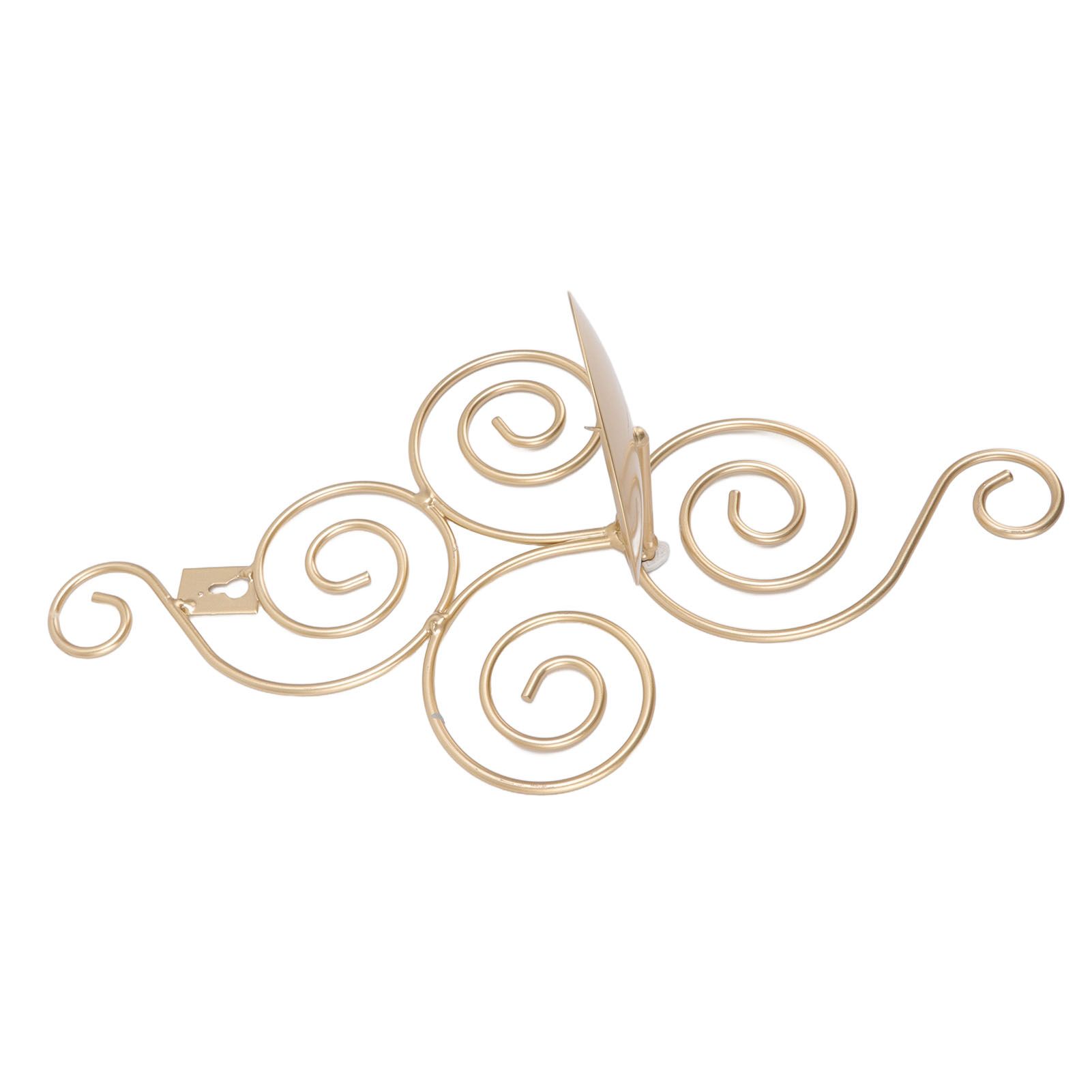 2 Sets Wall Candle Holder Foldable European Style Swirl Wrought Iron Wall view 15