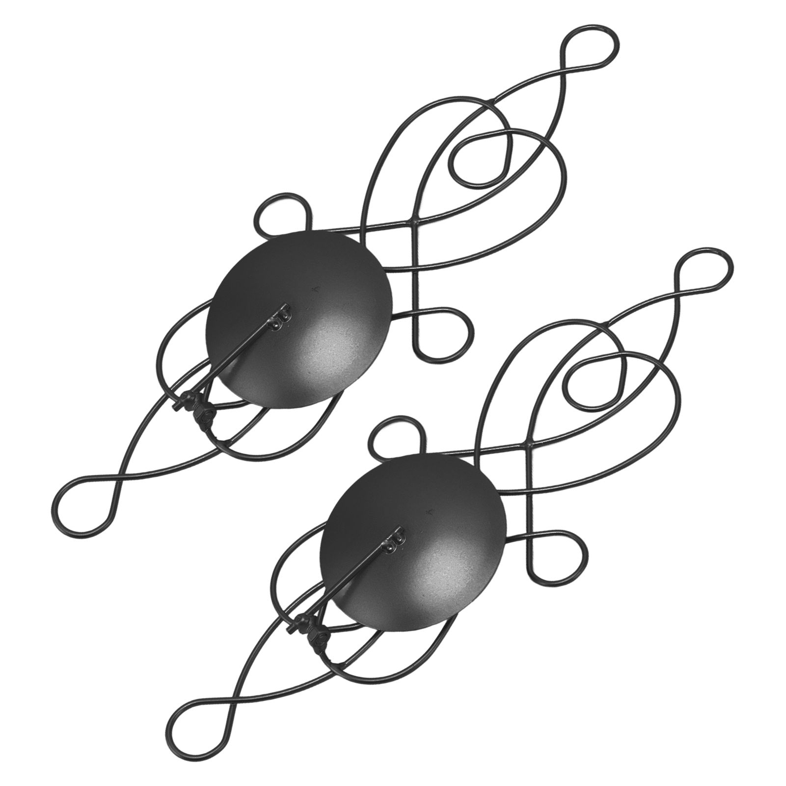 2 Sets Iron Wall Candle Sconce Holder Foldable Deformation Resistance view 10