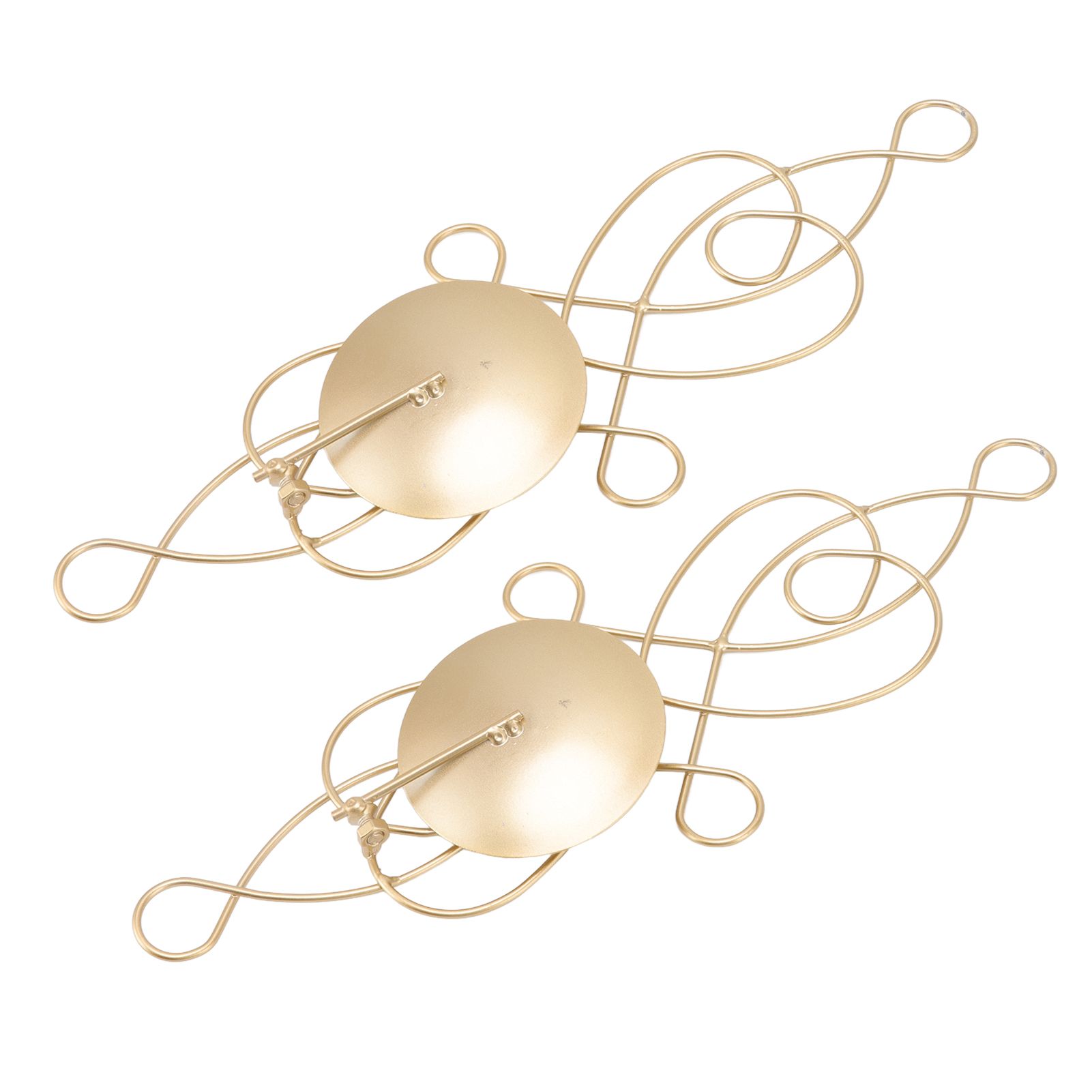 2 Sets Iron Wall Candle Sconce Holder Foldable Deformation Resistance view 9