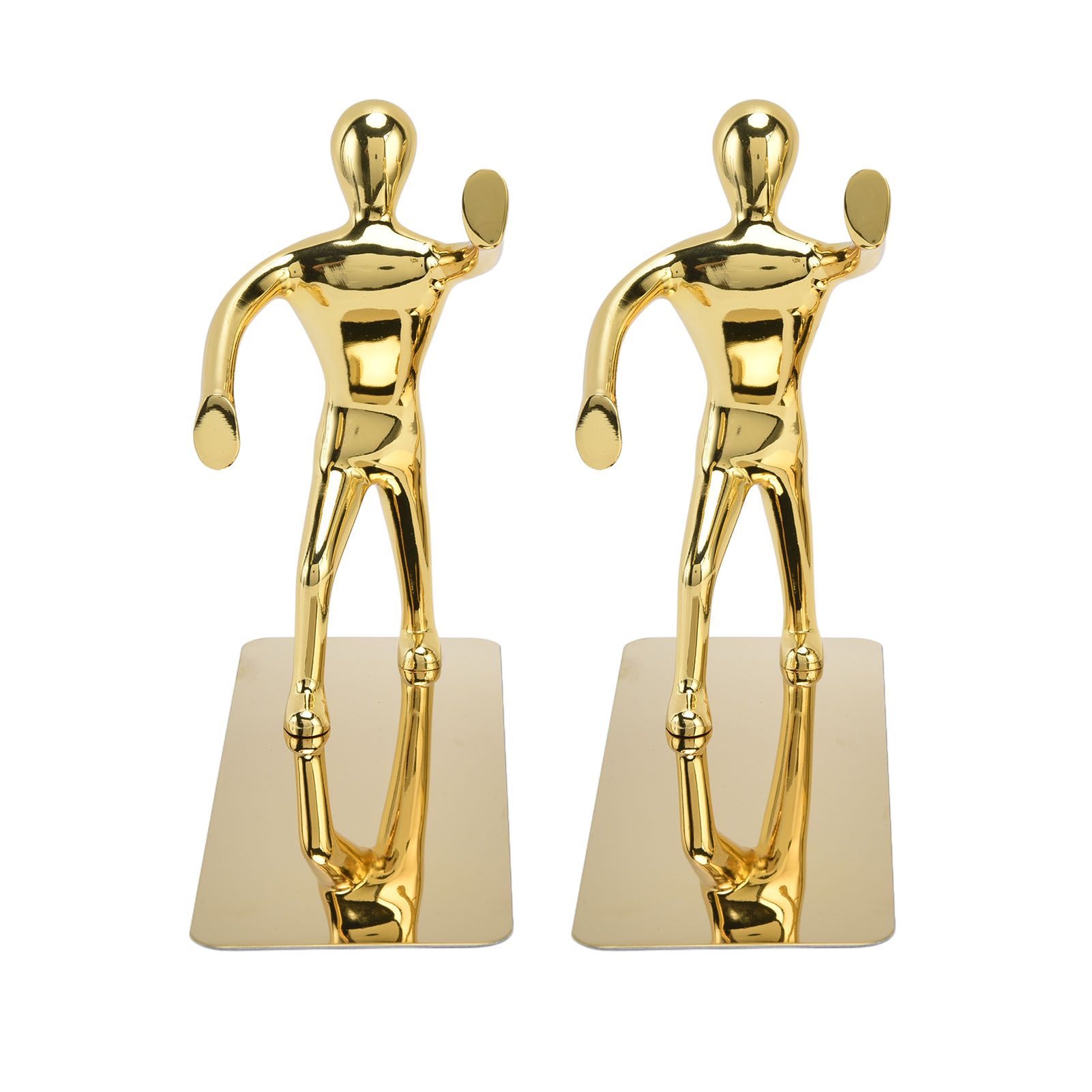 Stainless Steel Man Bookends Prevent Slipping Kung Fu Man Bookends for Home