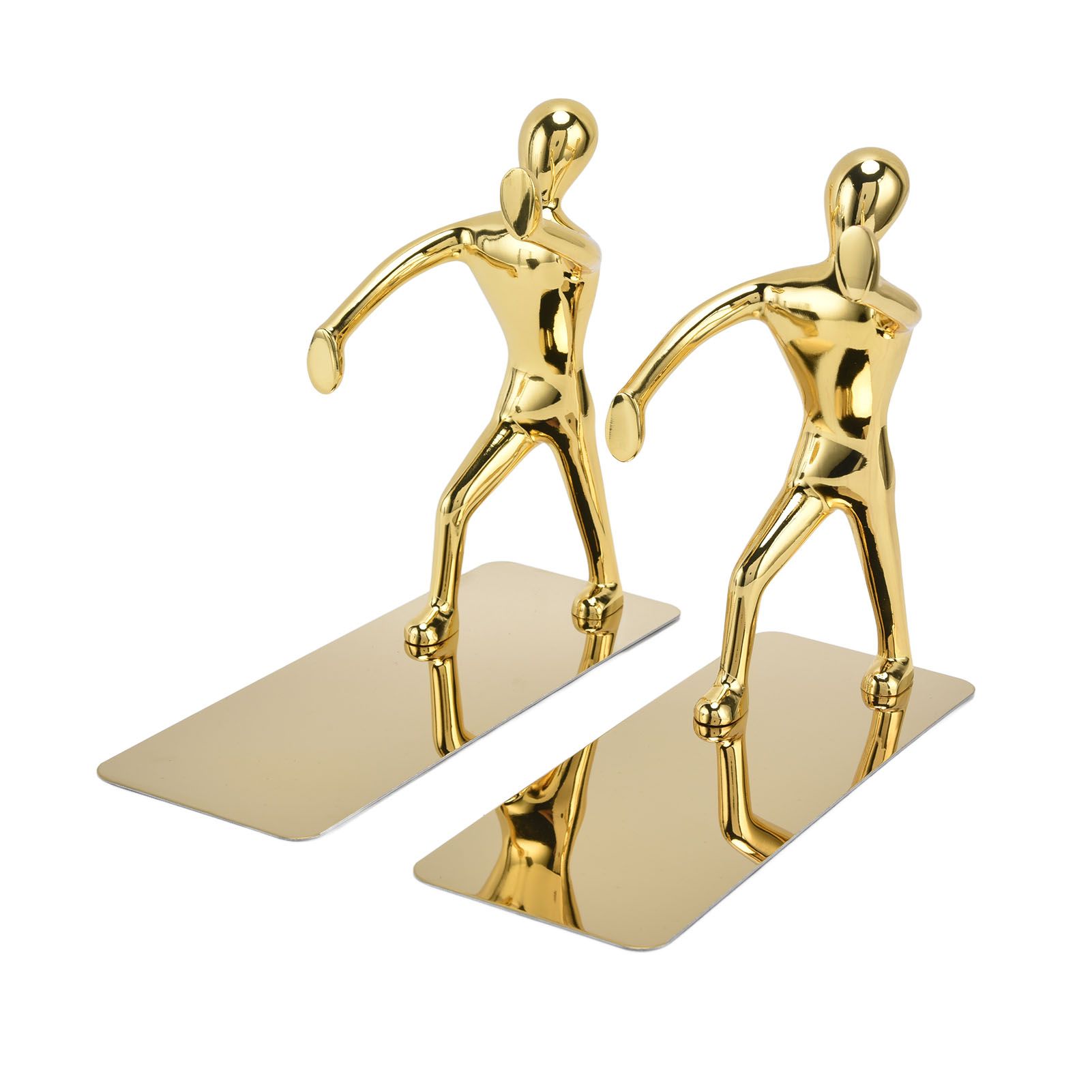 Stainless Steel Man Bookends Prevent Slipping Kung Fu Man Bookends for Home view 5