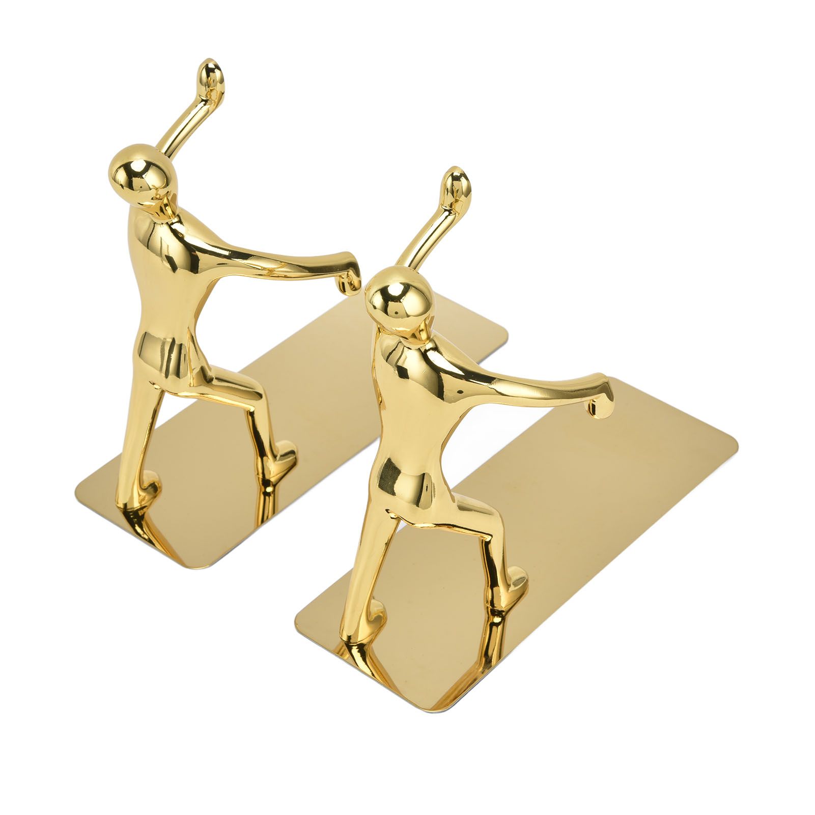 Stainless Steel Man Bookends Prevent Slipping Kung Fu Man Bookends for Home view 6