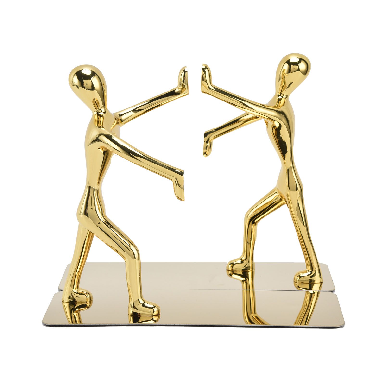 Stainless Steel Man Bookends Prevent Slipping Kung Fu Man Bookends for Home view 7