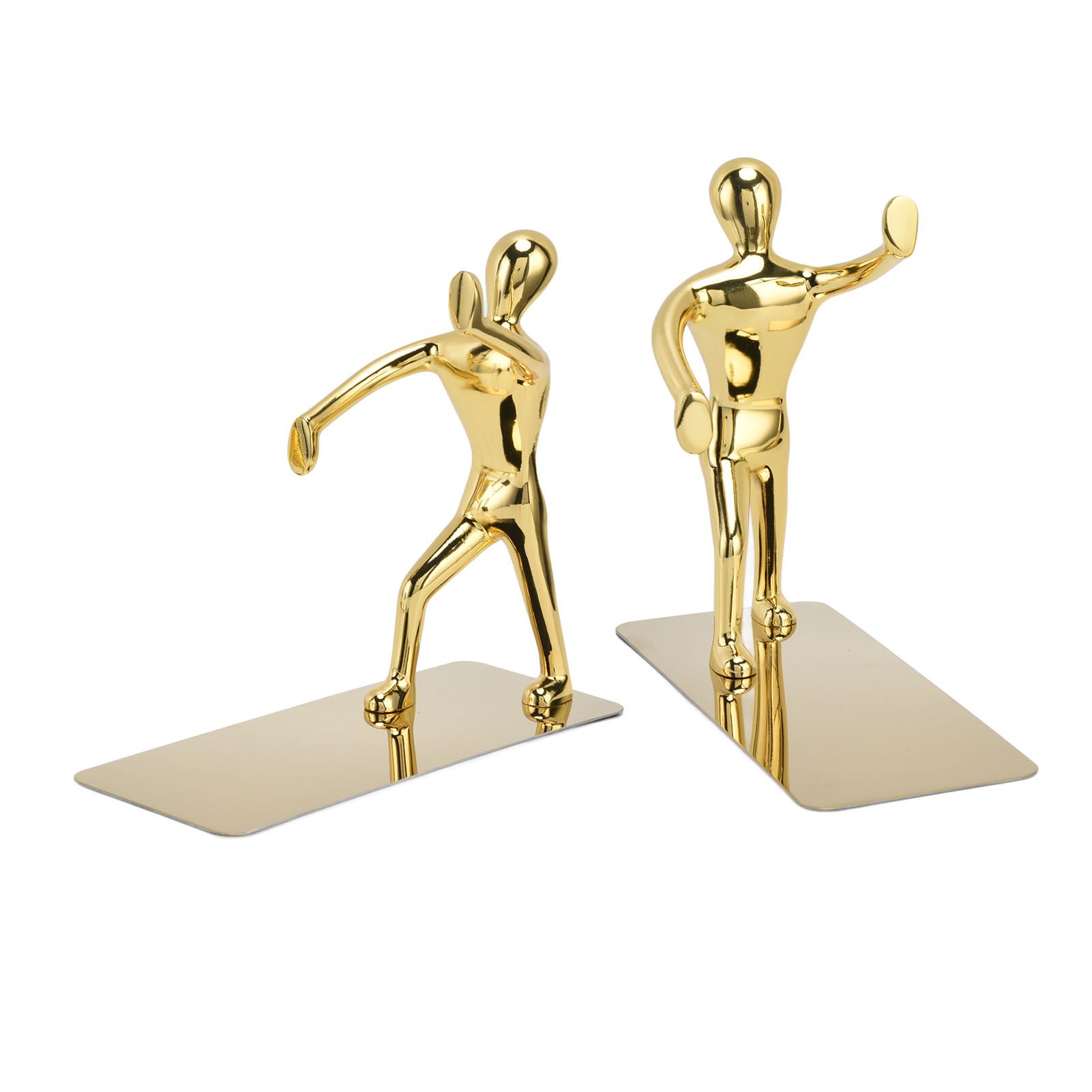 Stainless Steel Man Bookends Prevent Slipping Kung Fu Man Bookends for Home view 9