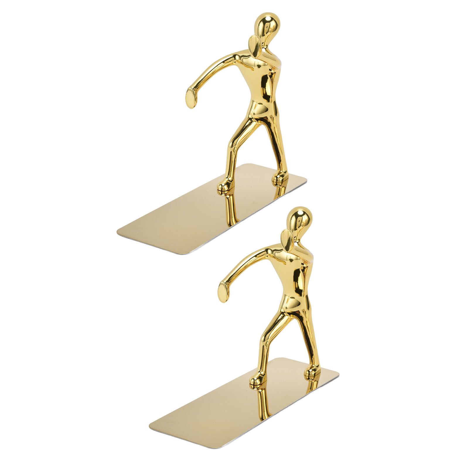 Stainless Steel Man Bookends Prevent Slipping Kung Fu Man Bookends for Home view 10