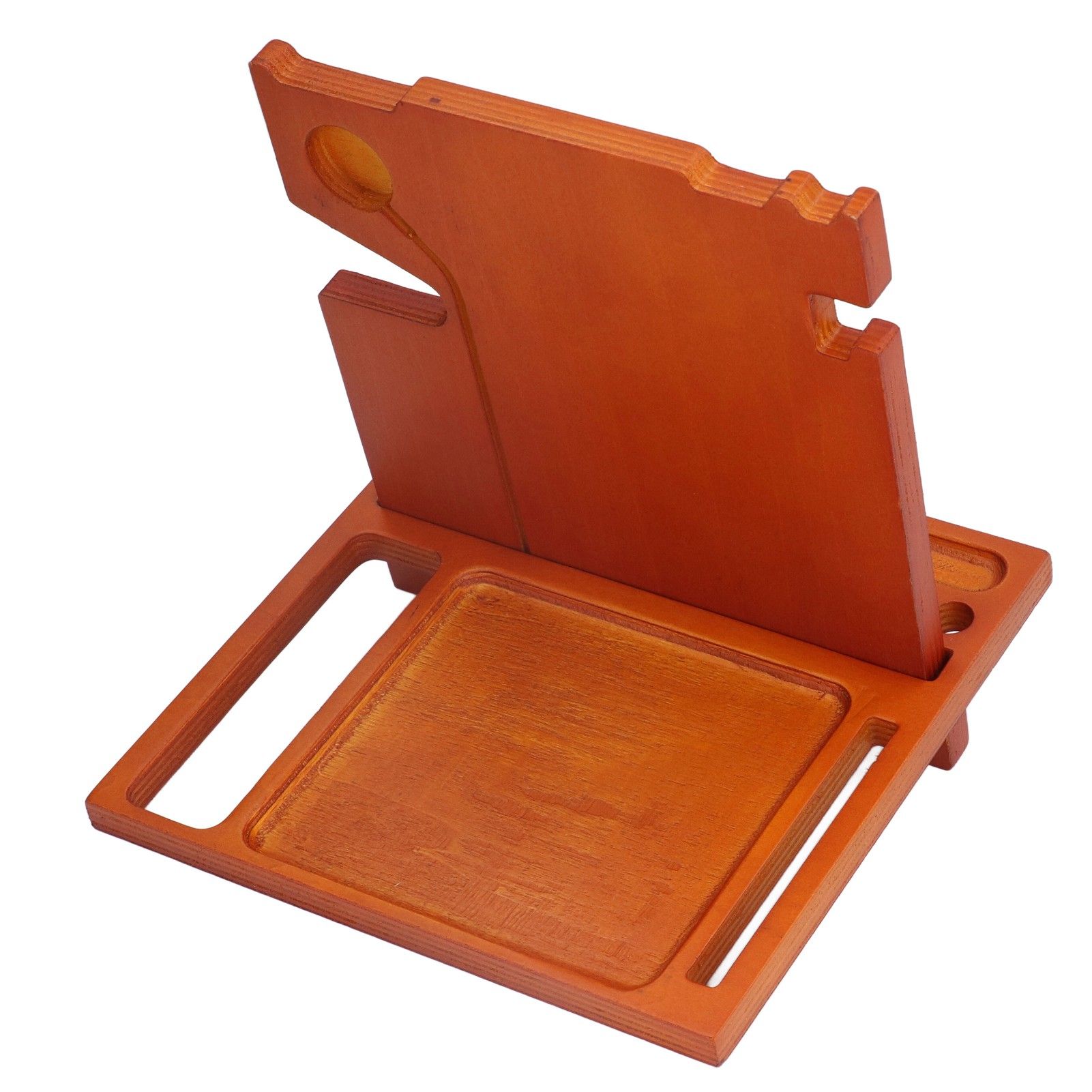 Wood Mobile Phone Base Multifunctional Durable Watch Glasses Key Storage view 13