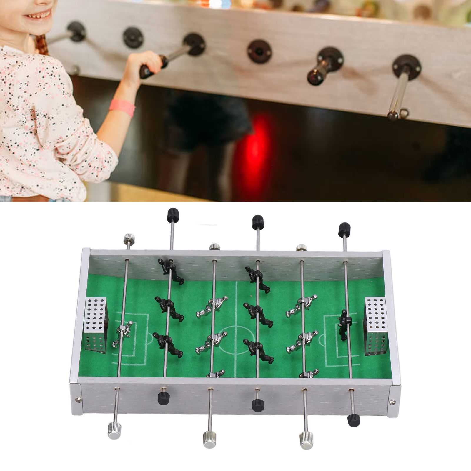 Foosball Table Fine Workmanship Compact Size Aluminum Rod Robust Reliable view 11