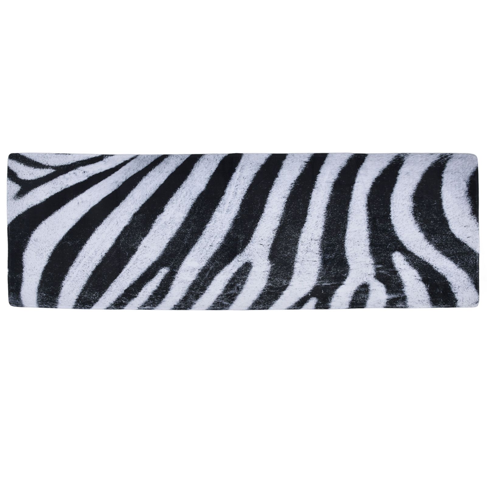 Home Absorbent Carpet Bathroom Kitchen Anti Slip Floor Mats Black and White