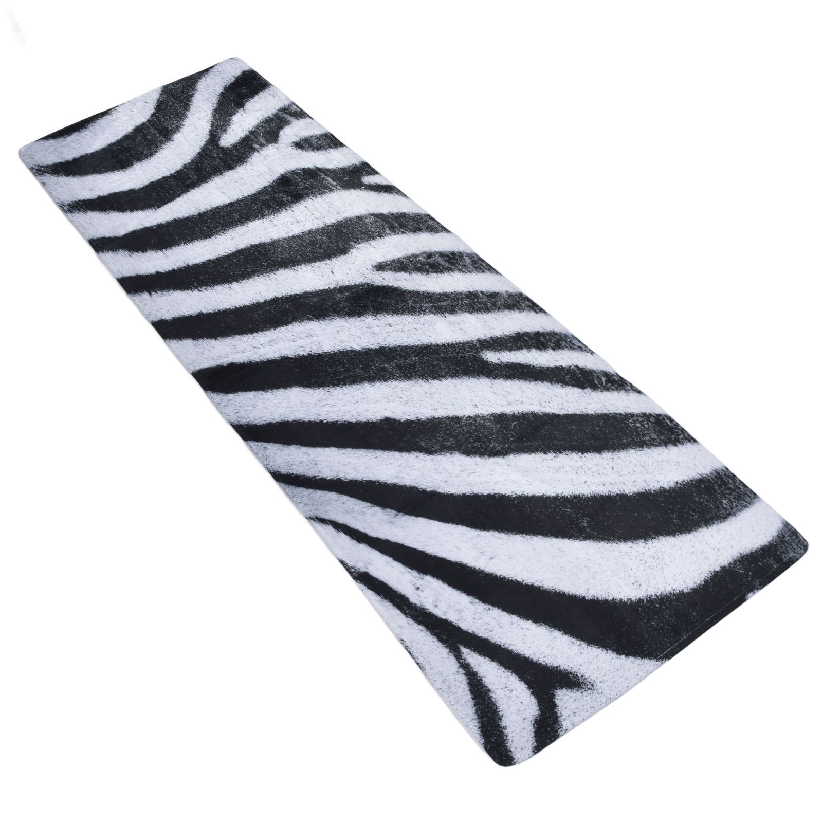 Home Absorbent Carpet Bathroom Kitchen Anti Slip Floor Mats Black and White view 3