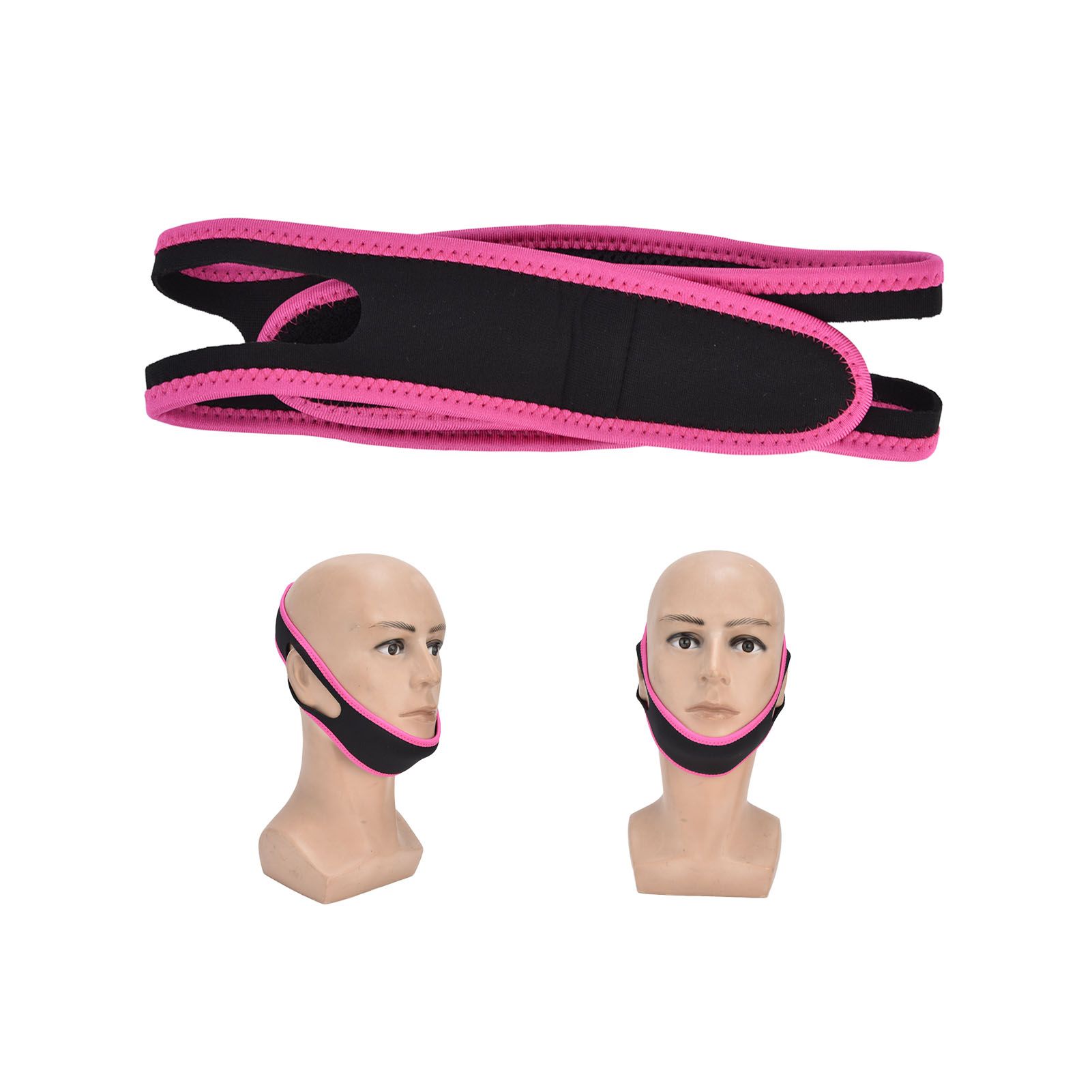 Snoring Stop Belt Adjustable Chin Strap Breathable Nylon Snoring Head Band for view 11