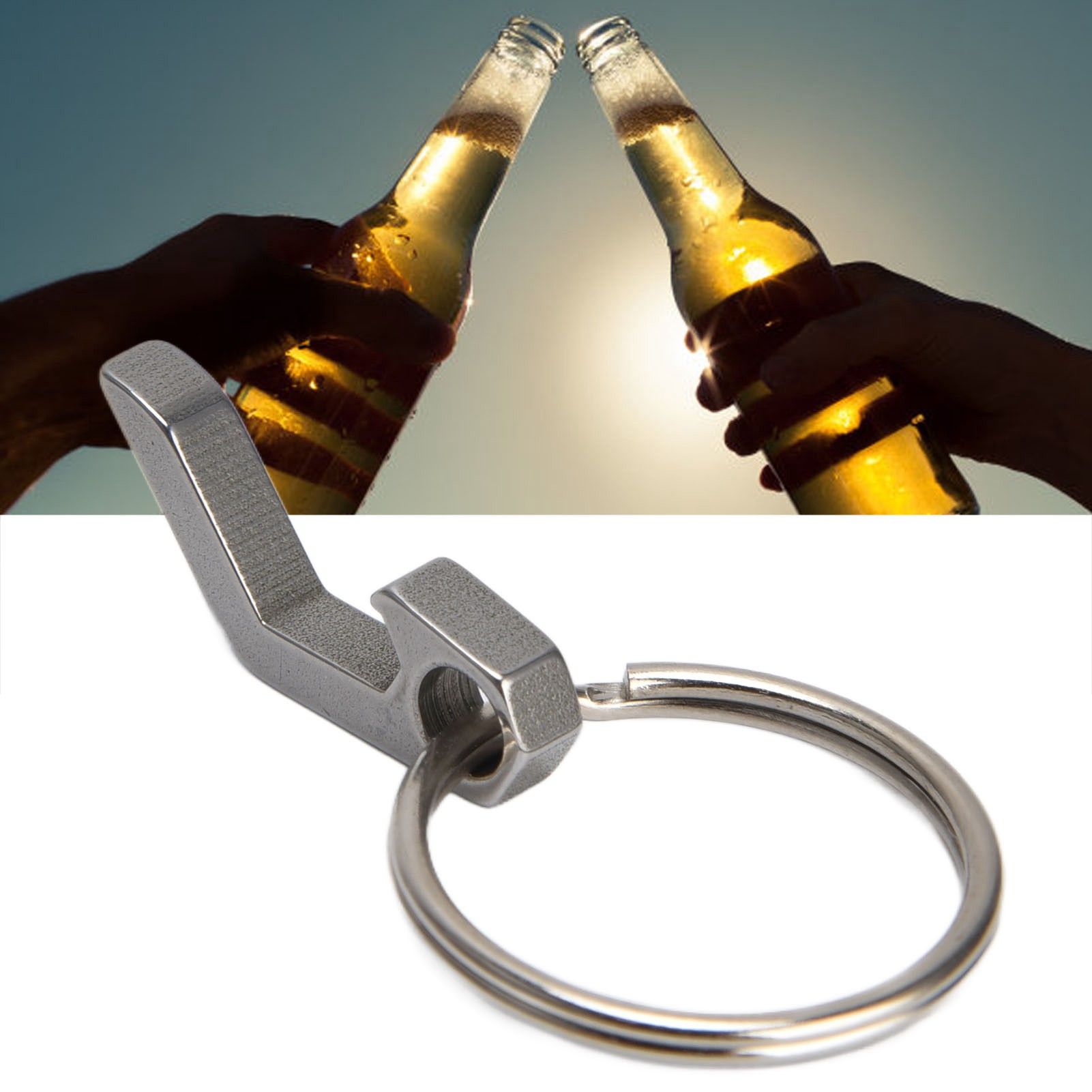 Beer Bottle Opener Keychain Mini Key Ring Small Tool Camping Mini Opener Beer view 11