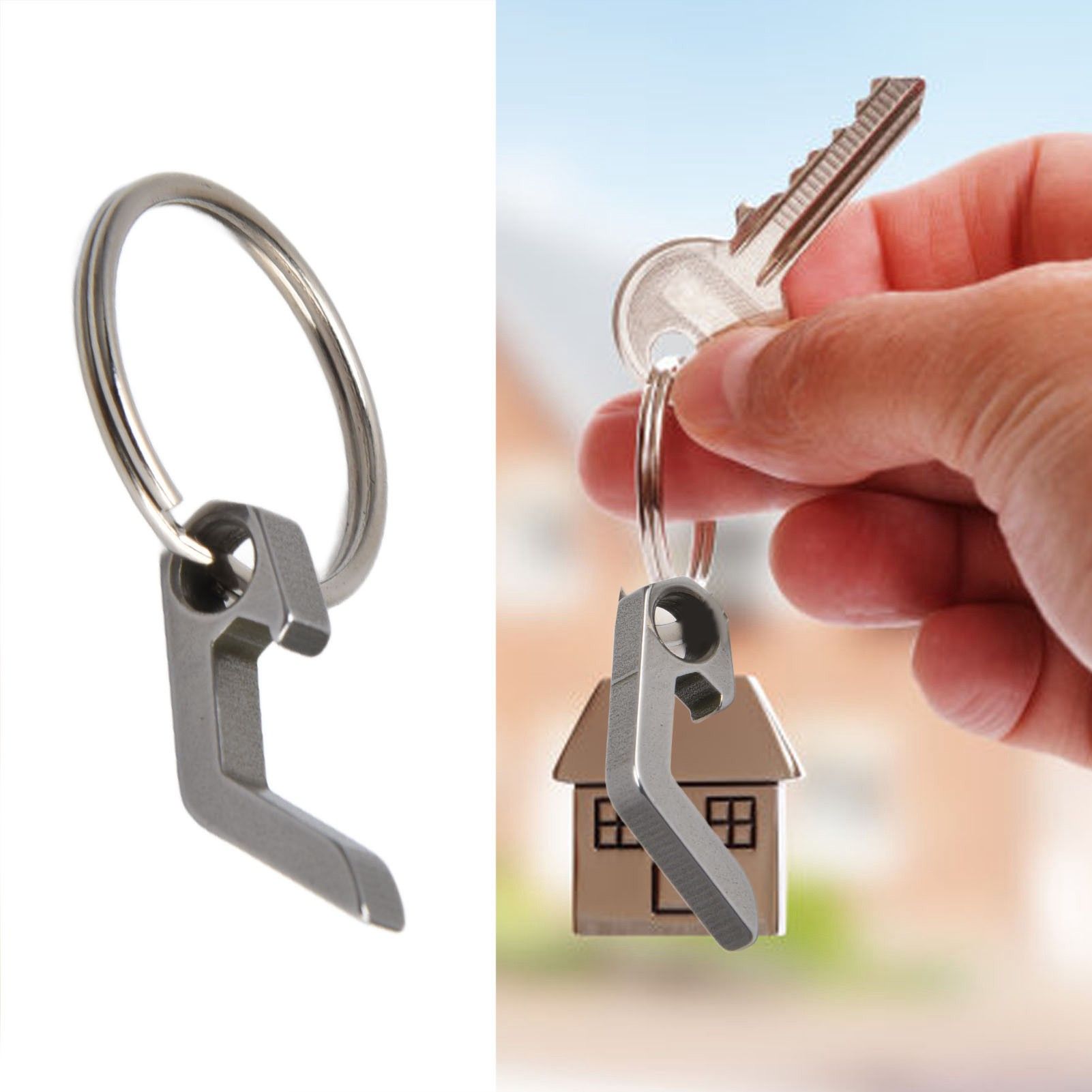 Beer Bottle Opener Keychain Mini Key Ring Small Tool Camping Mini Opener Beer view 12