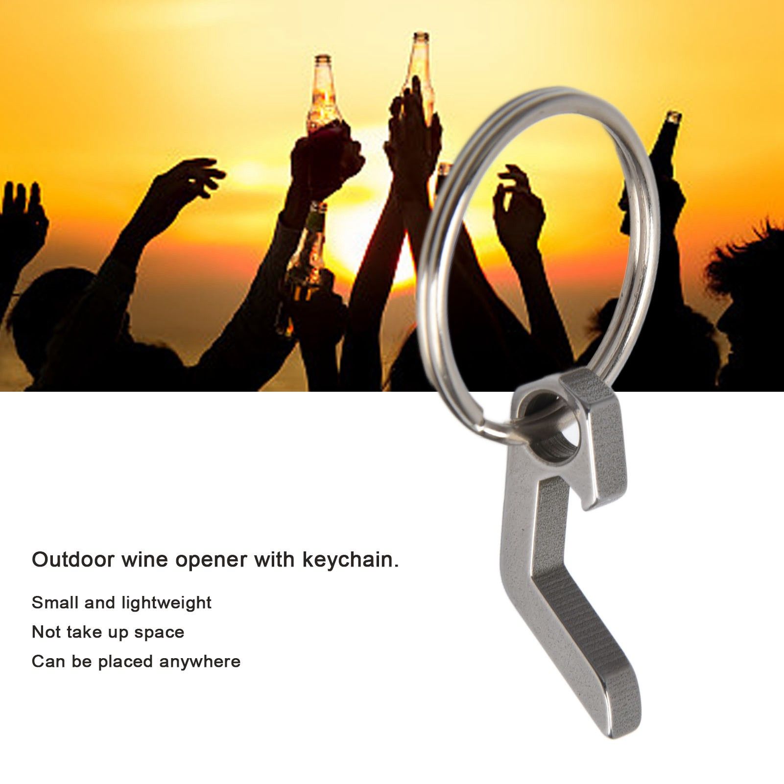 Beer Bottle Opener Keychain Mini Key Ring Small Tool Camping Mini Opener Beer view 14