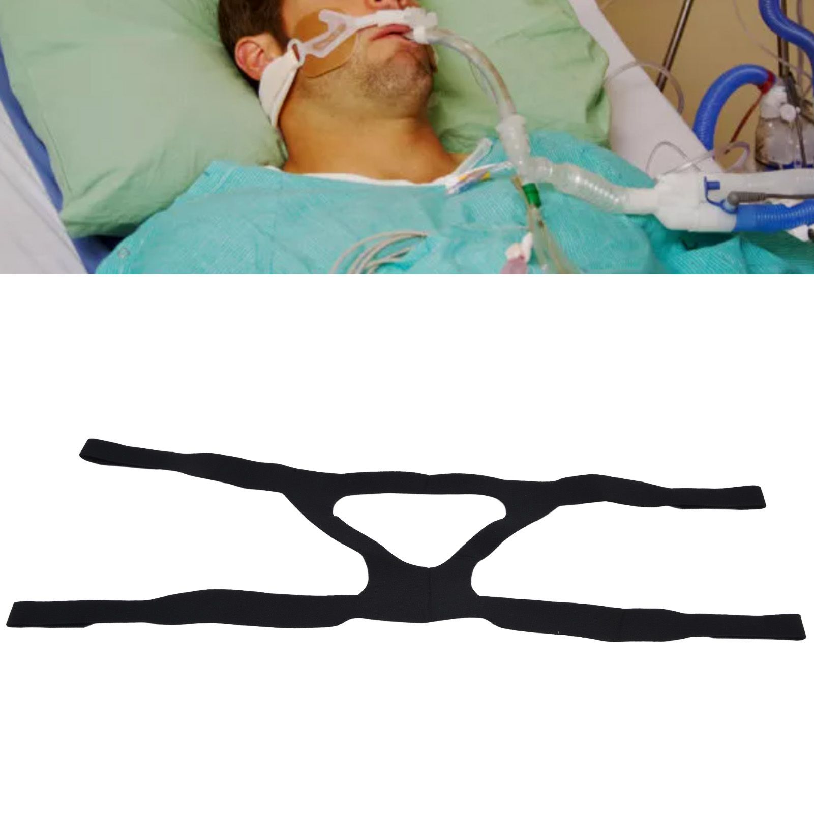 Universal Anti Snore Headgear Strap Nylon Elastic Anti Snoring Head Band for view 12