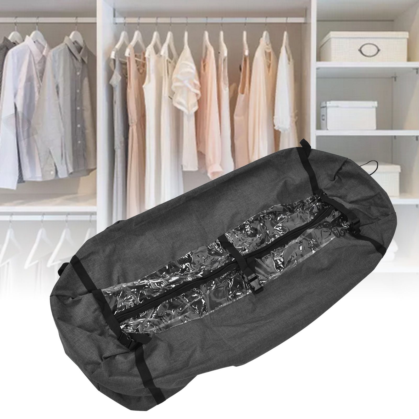 Hanging Garment Bag Dust Proof 600D Oxford Cloth Clear Zipper Clothes Storage view 11