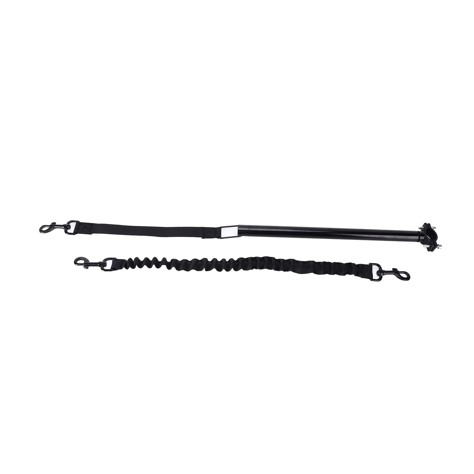Hands Free Dog Leash Black Thicken Dog Bike Attachment Traction Belt with Hex view 2