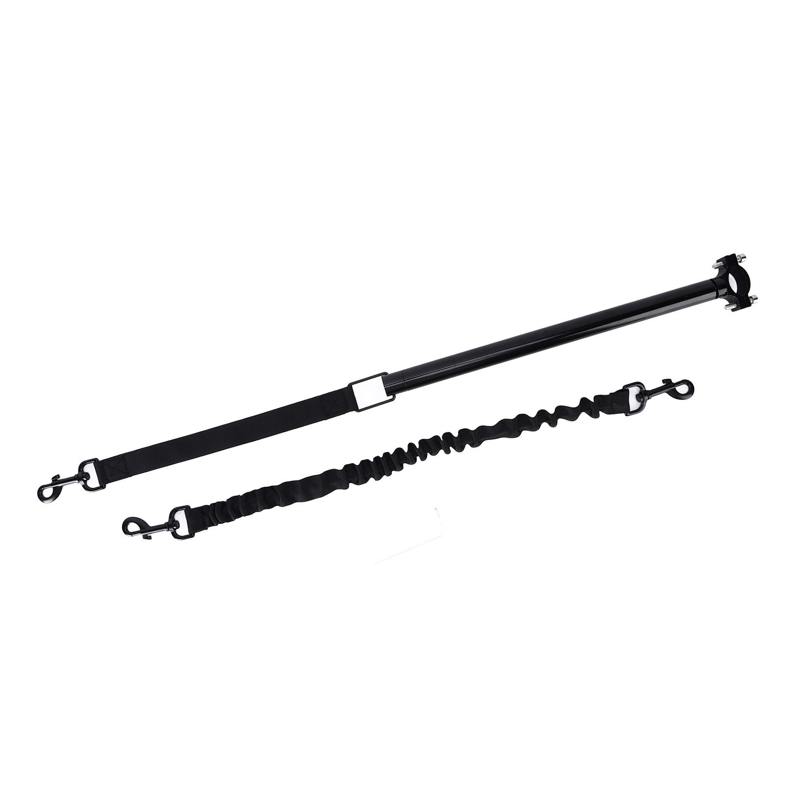 Hands Free Dog Leash Black Thicken Dog Bike Attachment Traction Belt with Hex view 3