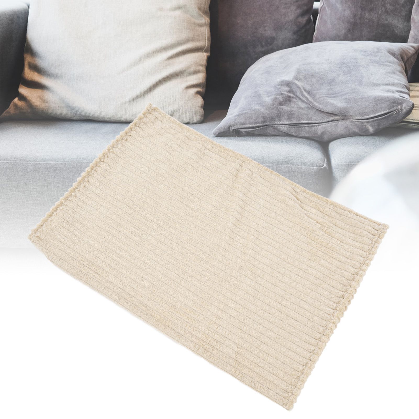 Flannel Throw Blanket Plush Fluffy Light Breathable Fine Workmanship Stylish view 12