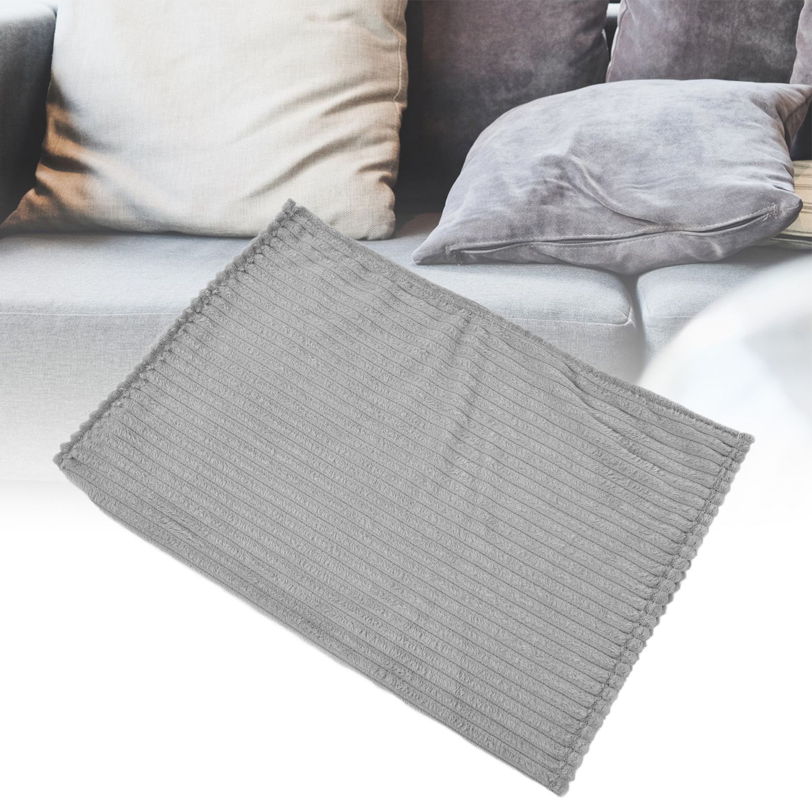 Flannel Throw Blanket Plush Fluffy Light Breathable Fine Workmanship Stylish view 12
