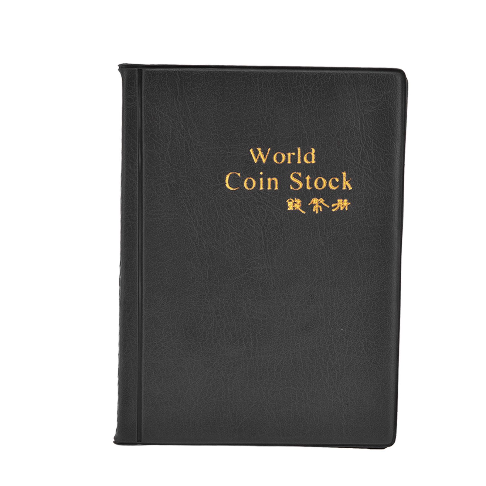 Coin Collection Book 120 PVC Pockets PU Cover Transparent Design Soft Highly