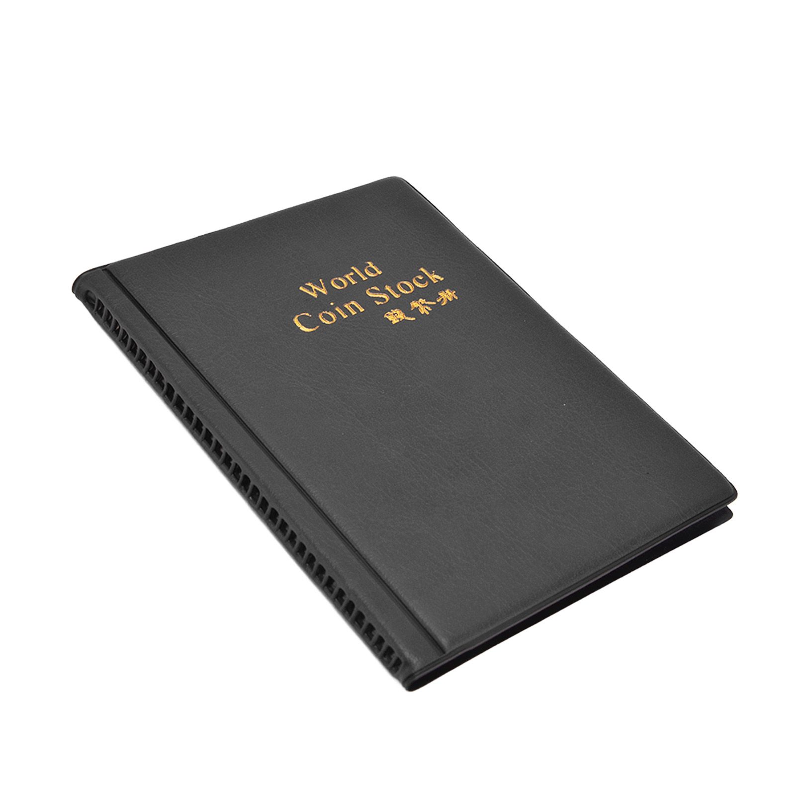 Coin Collection Book 120 PVC Pockets PU Cover Transparent Design Soft Highly view 8