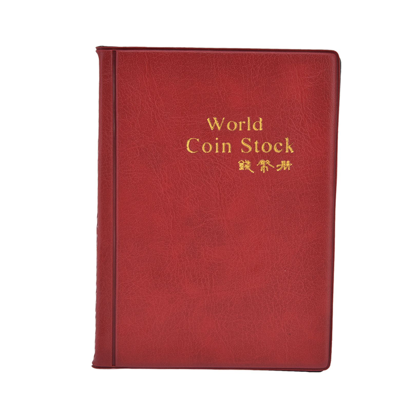 Coin Collection Book 120 PVC Pockets PU Cover Transparent Design Soft Highly