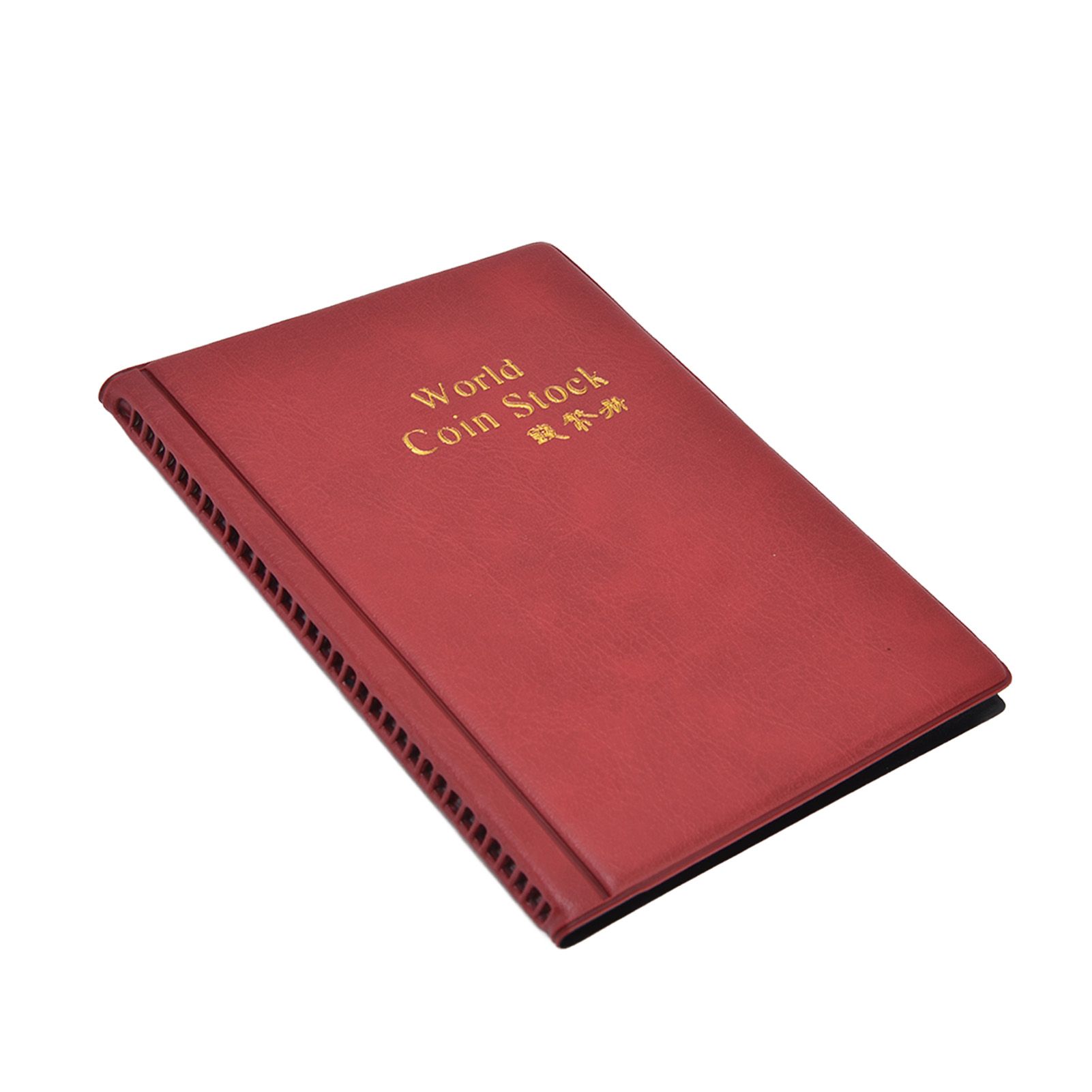 Coin Collection Book 120 PVC Pockets PU Cover Transparent Design Soft Highly view 5