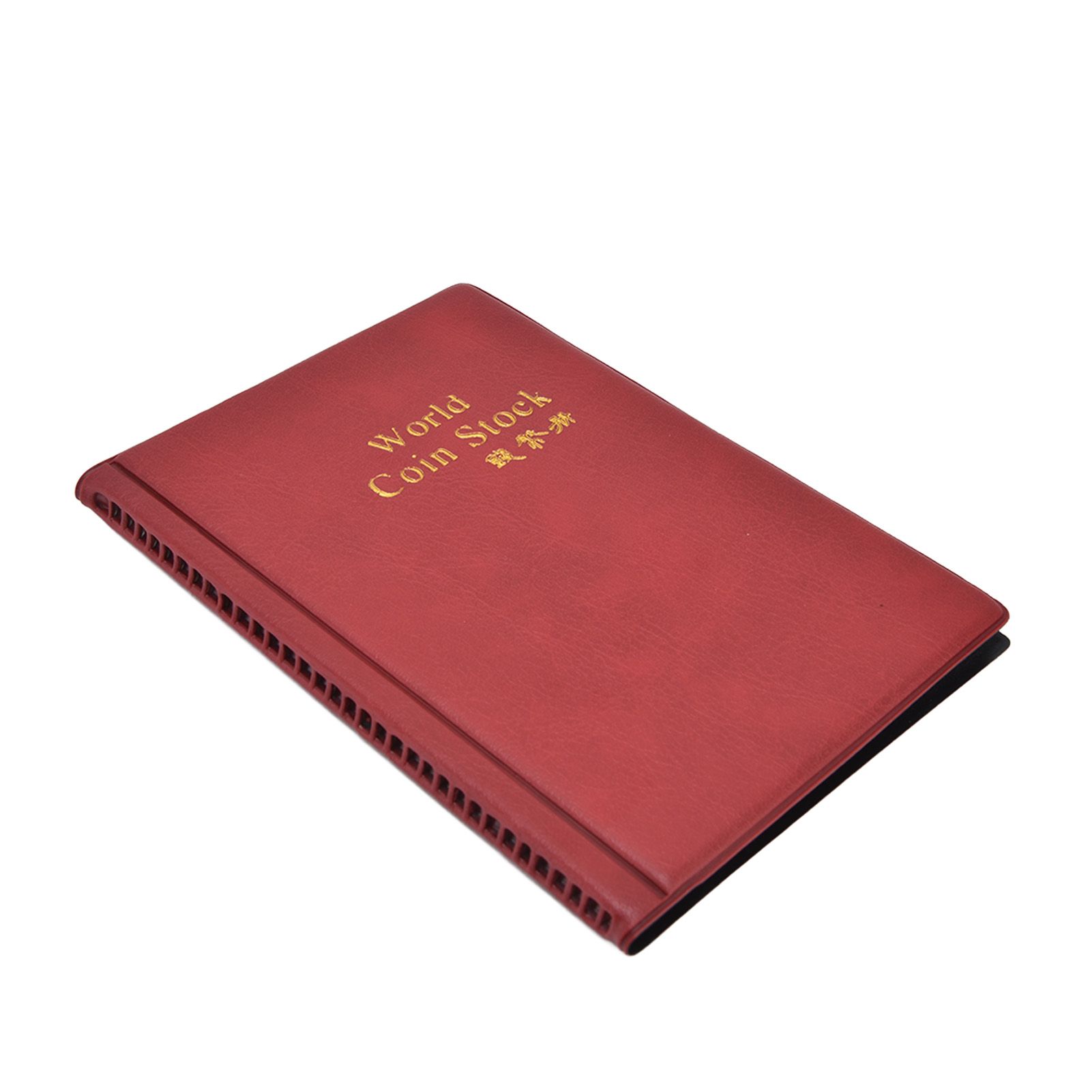 Coin Collection Book 120 PVC Pockets PU Cover Transparent Design Soft Highly view 7