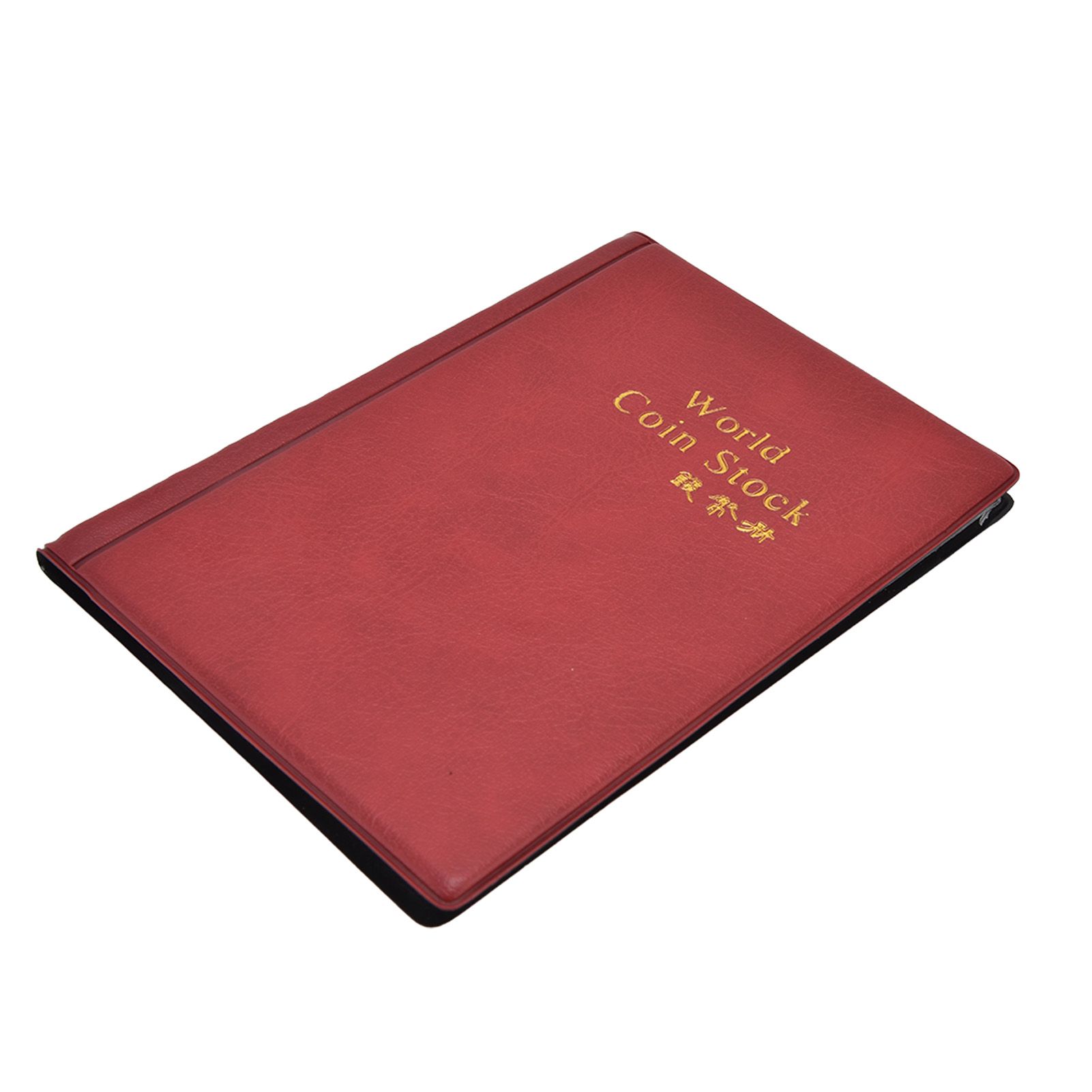 Coin Collection Book 120 PVC Pockets PU Cover Transparent Design Soft Highly view 10