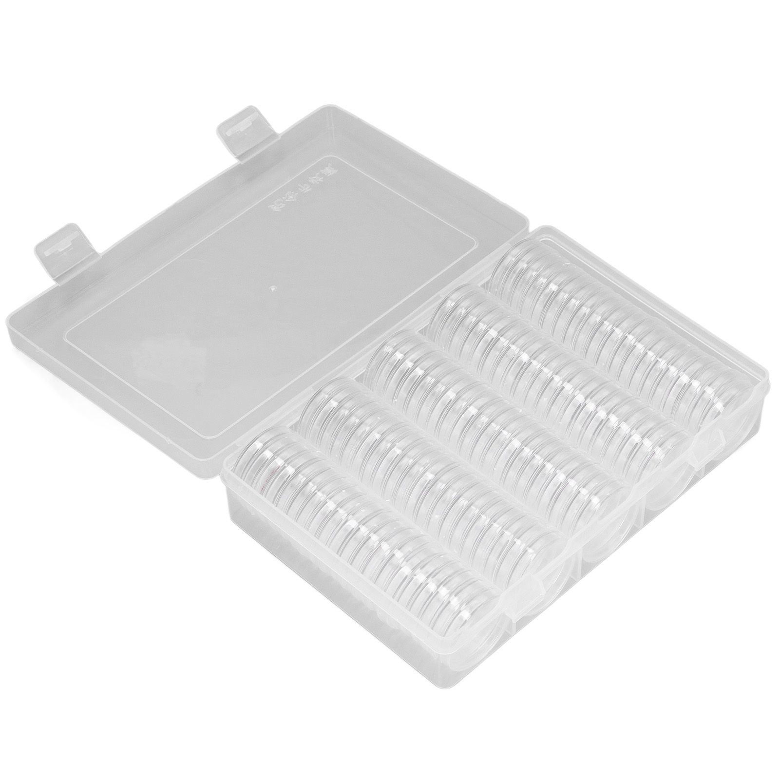 Coin Holder 100 Pieces Storage Plastic Transparent Coin Storage Box with Coin view 4