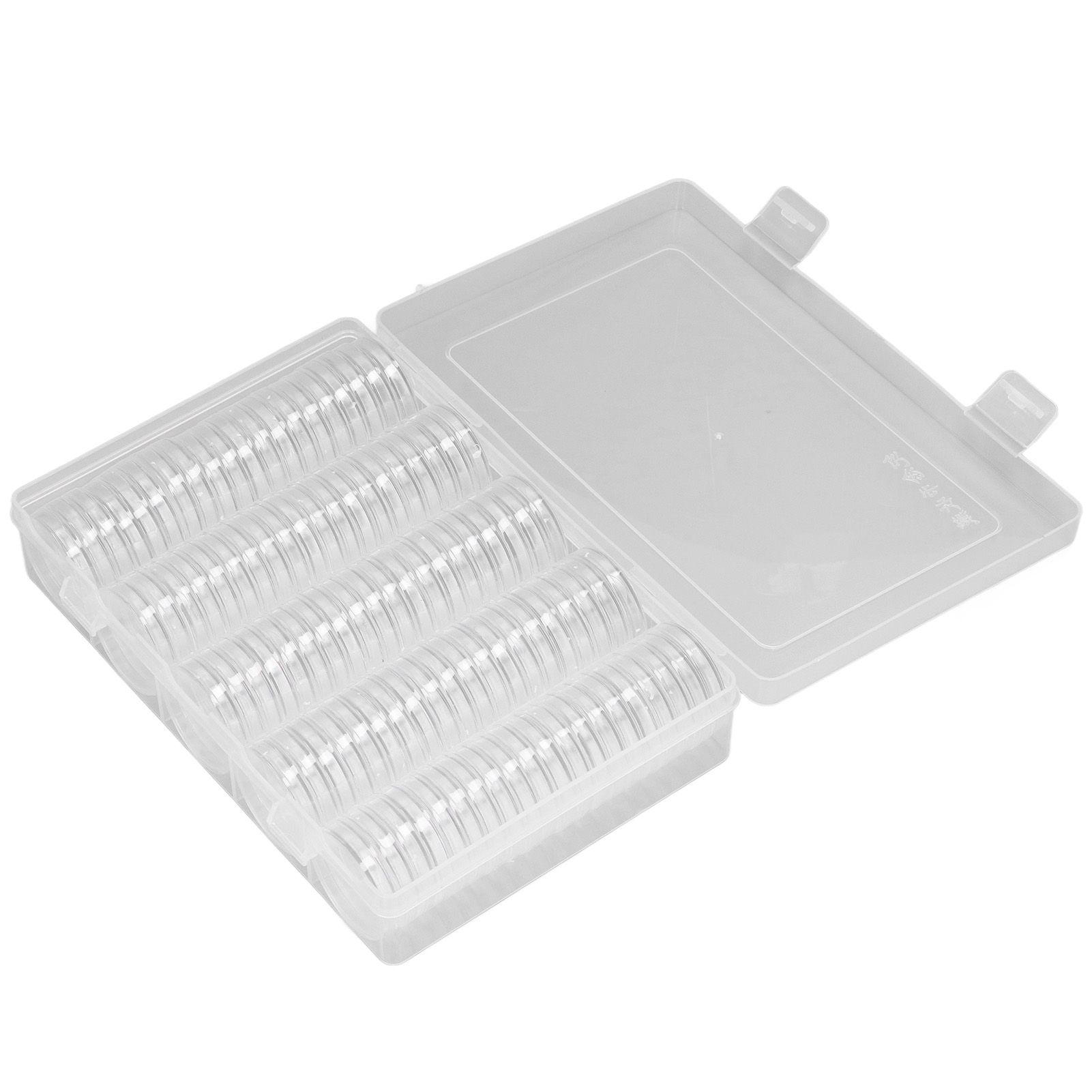 Coin Holder 100 Pieces Storage Plastic Transparent Coin Storage Box with Coin view 6