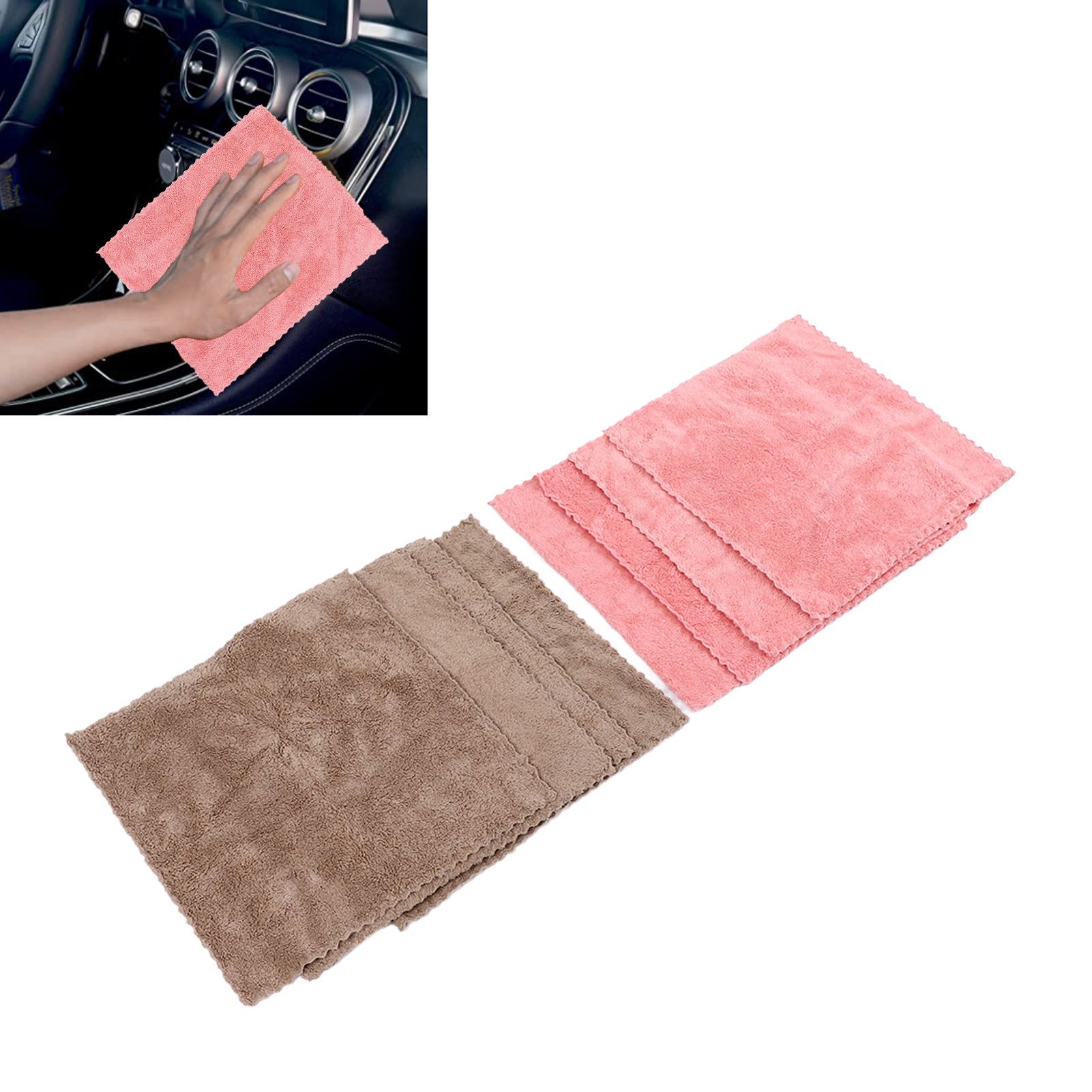 8pcs/set Super Absorbent Microfiber Kitchen Dish Cloth Anti Sticking Oil view 11