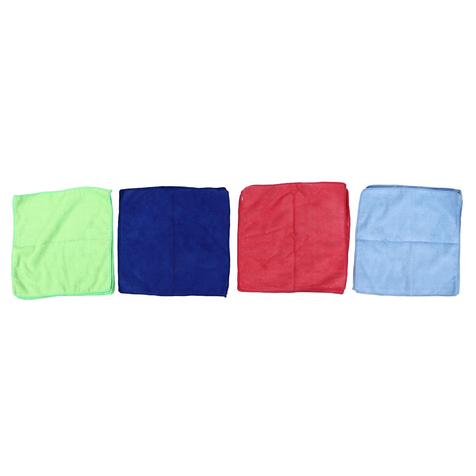 12pcs Cleaning Cloth 4 Different Colors Strong Water Absorption Reusable view 3
