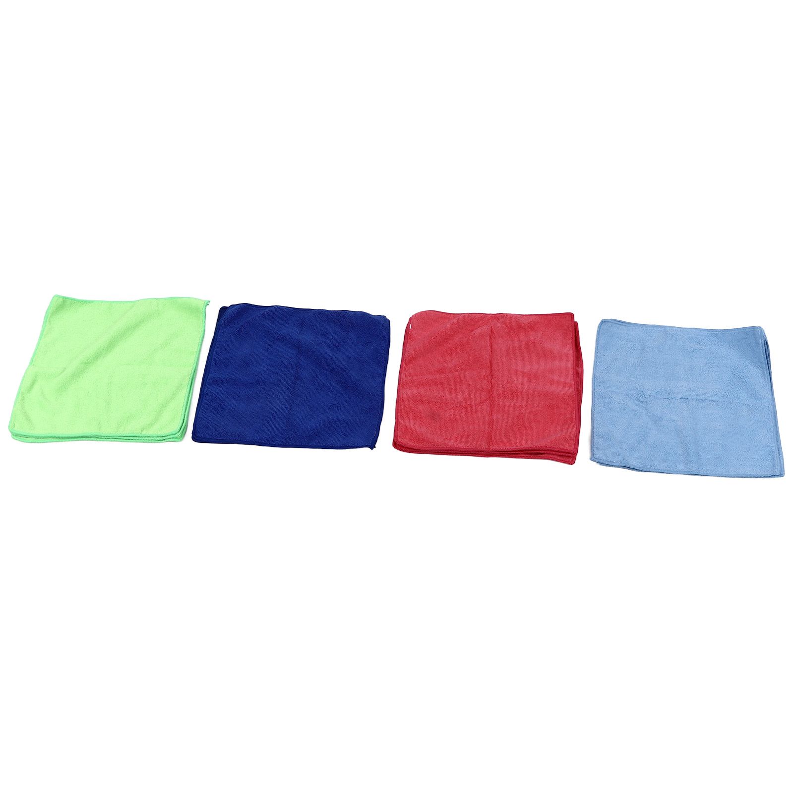 12pcs Cleaning Cloth 4 Different Colors Strong Water Absorption Reusable view 4