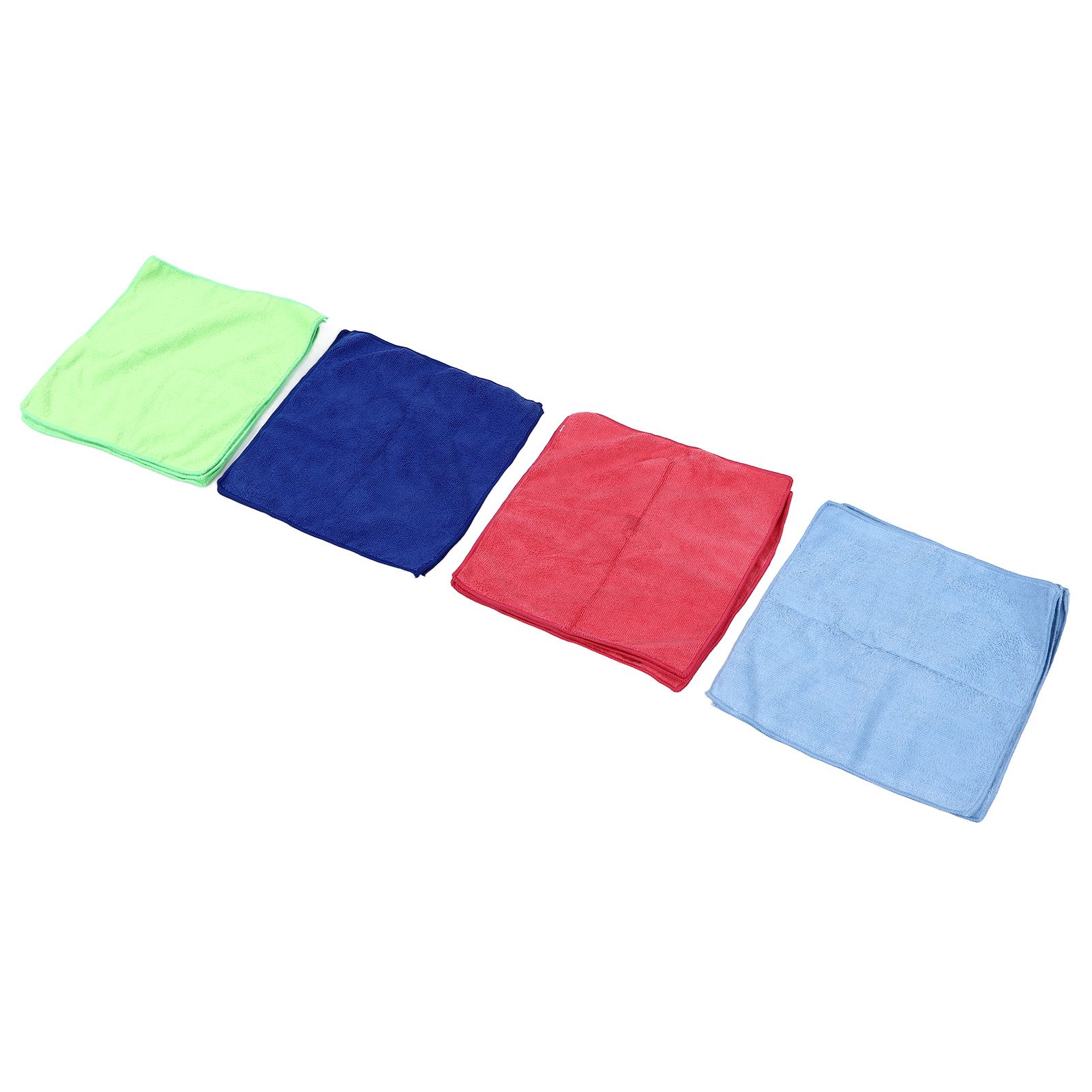 12pcs Cleaning Cloth 4 Different Colors Strong Water Absorption Reusable view 5