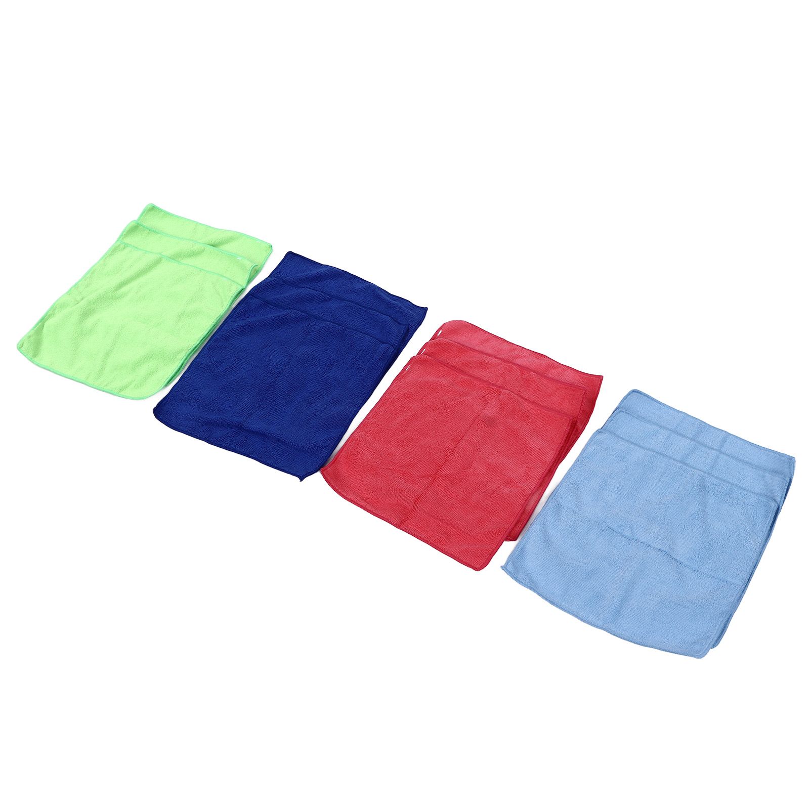 12pcs Cleaning Cloth 4 Different Colors Strong Water Absorption Reusable view 7