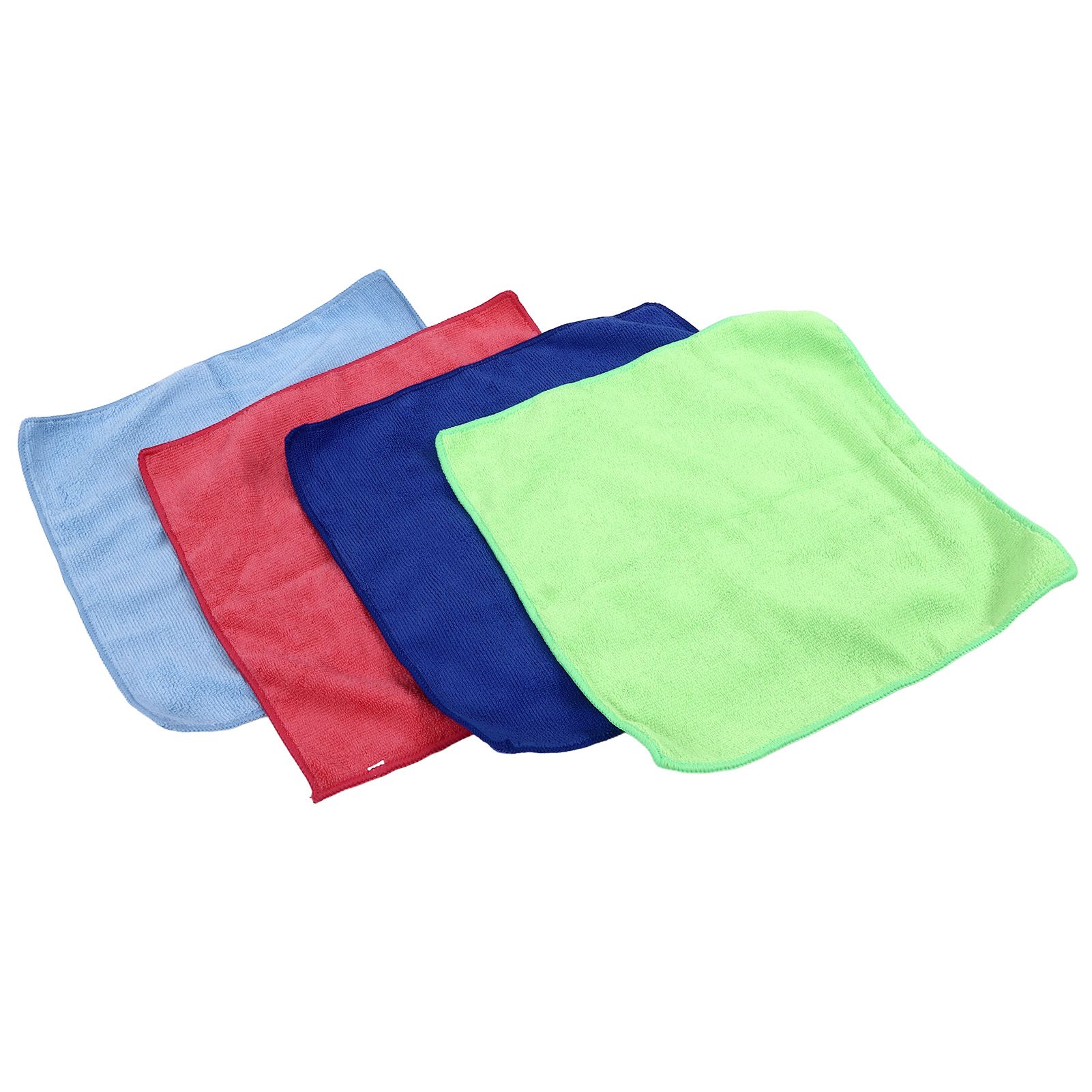 12pcs Cleaning Cloth 4 Different Colors Strong Water Absorption Reusable view 9