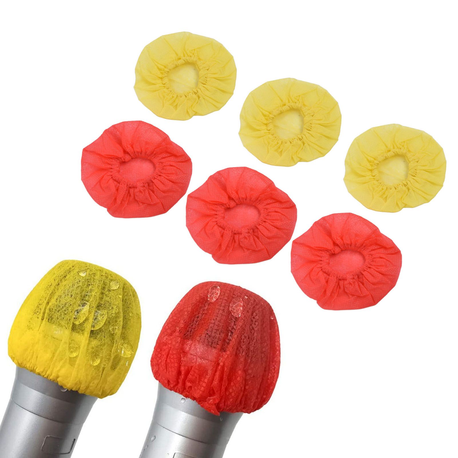100 Pcs Disposable Microphone Cover Non Woven Microphone Protective Cover for view 11