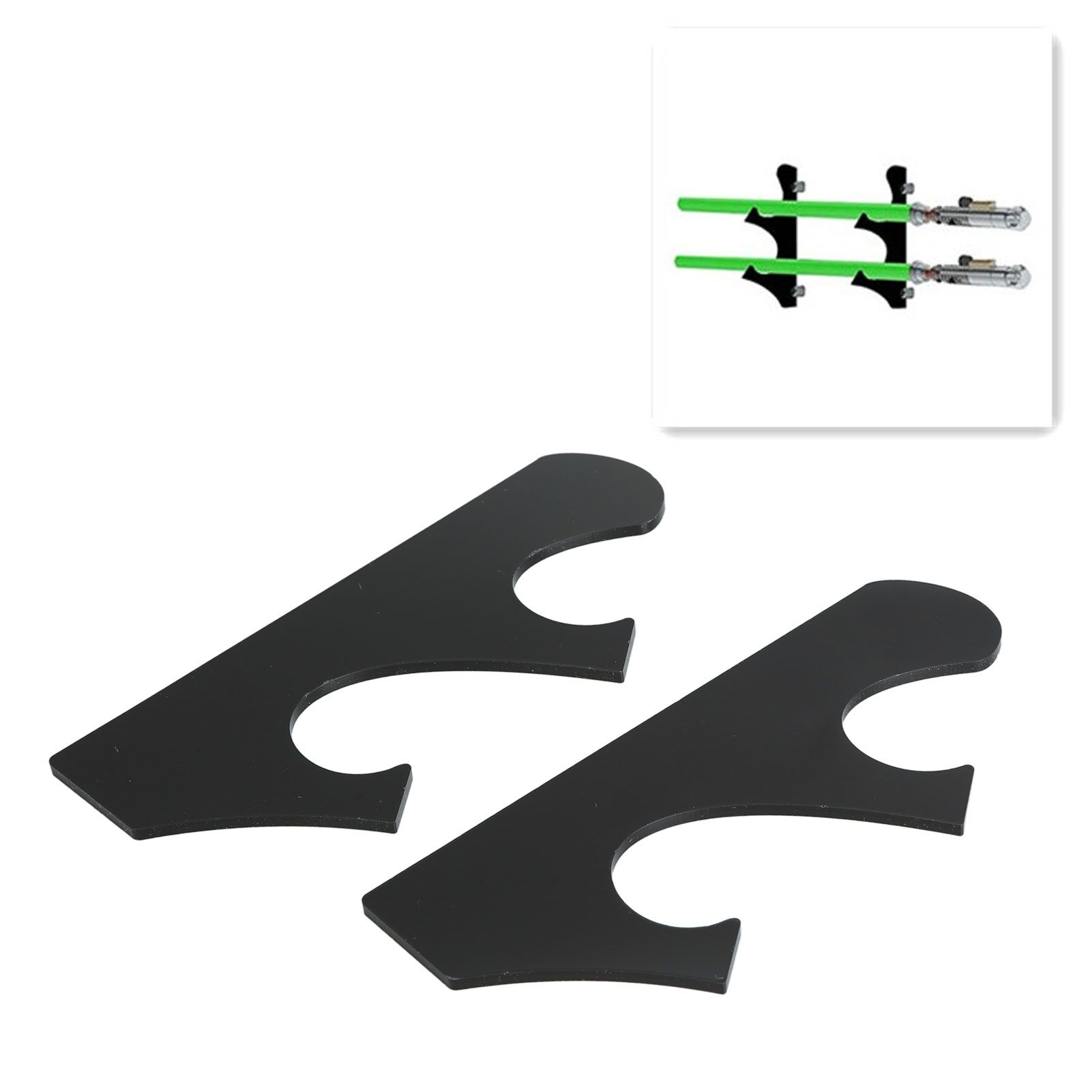1 Pair/set Multi Layer Vintage Sword Holder Rack Break Resistance Acrylic view 11