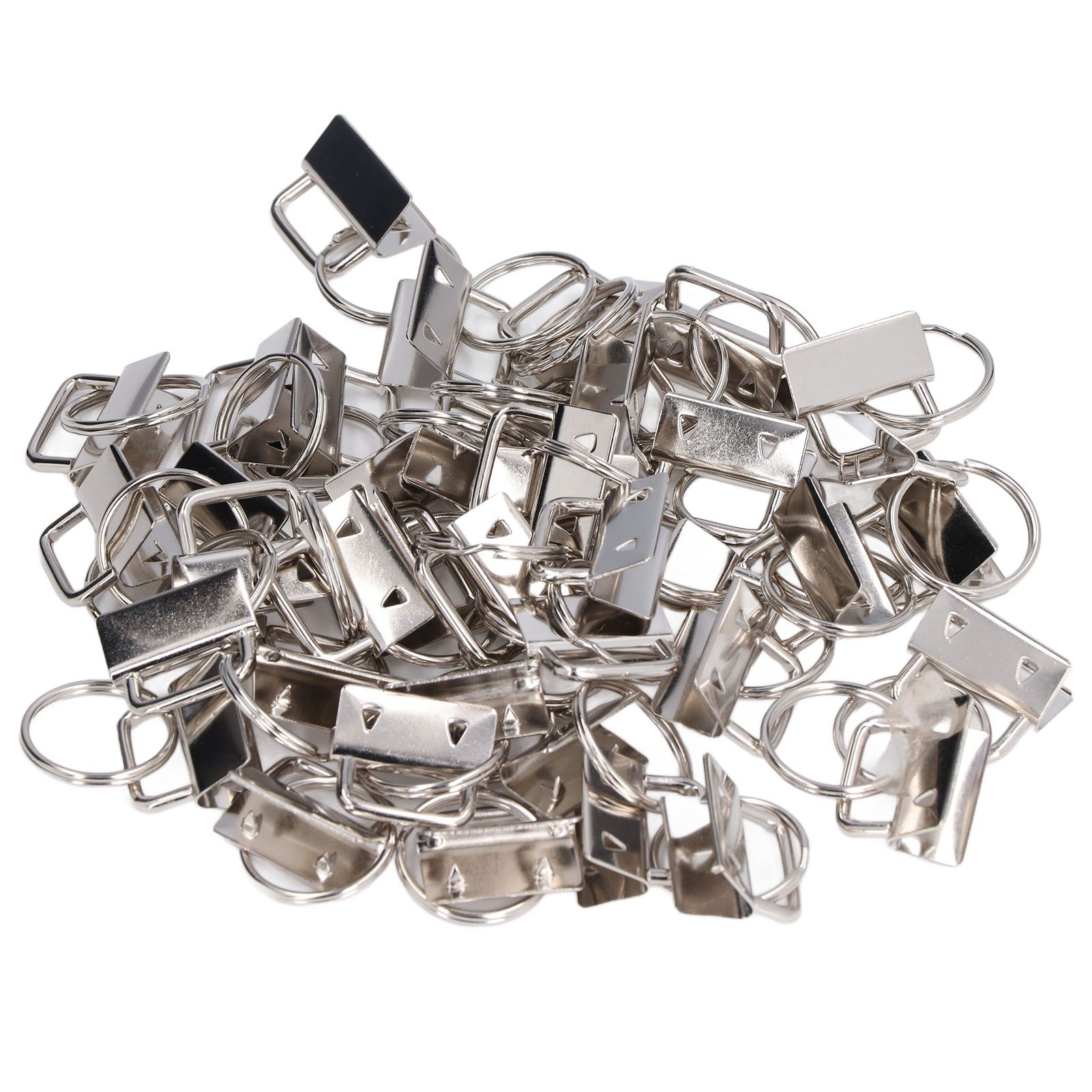 40PCS Key Fob Hardware DIY Craft Project Fine Workmanship High Hardness Iron view 2