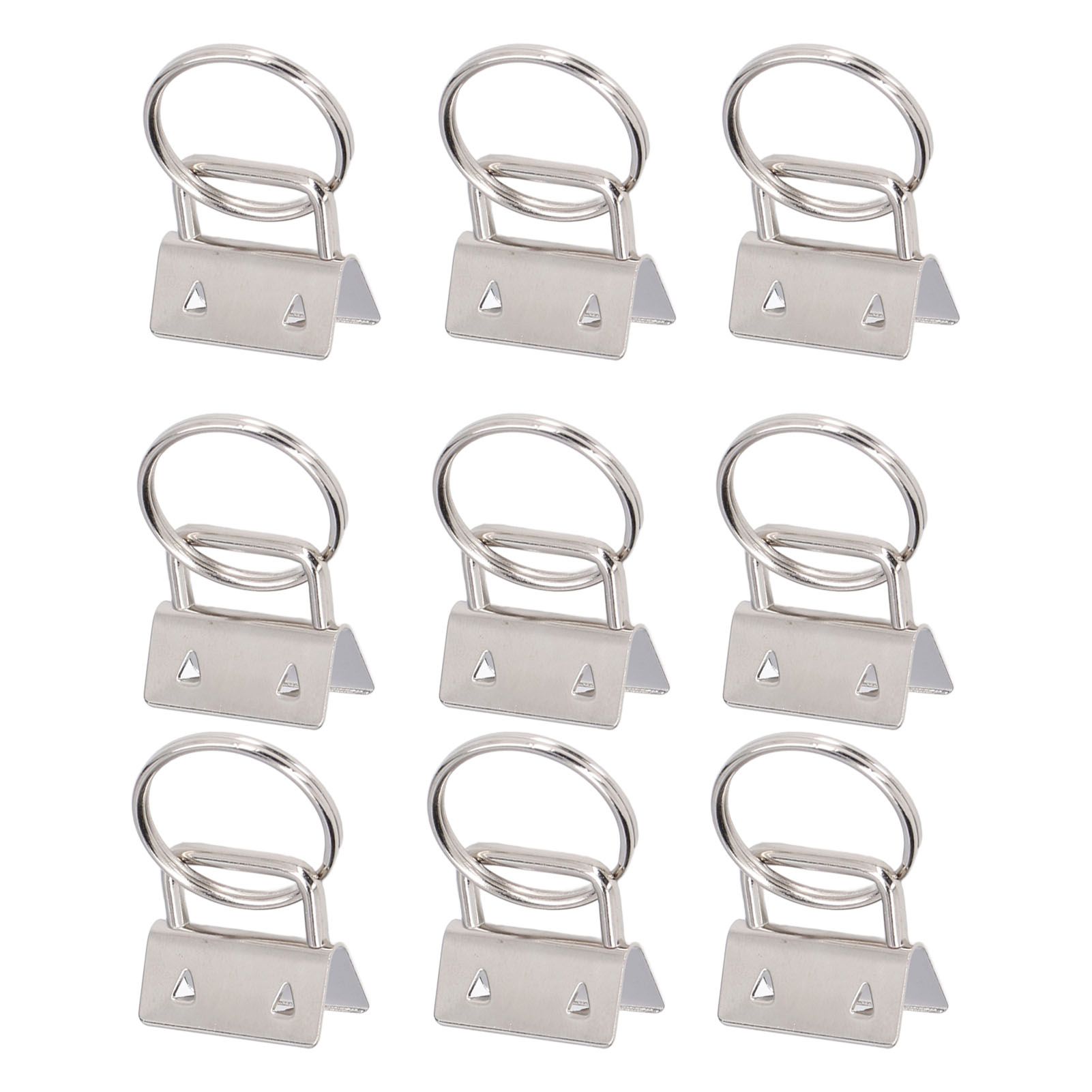 40PCS Key Fob Hardware DIY Craft Project Fine Workmanship High Hardness Iron view 9