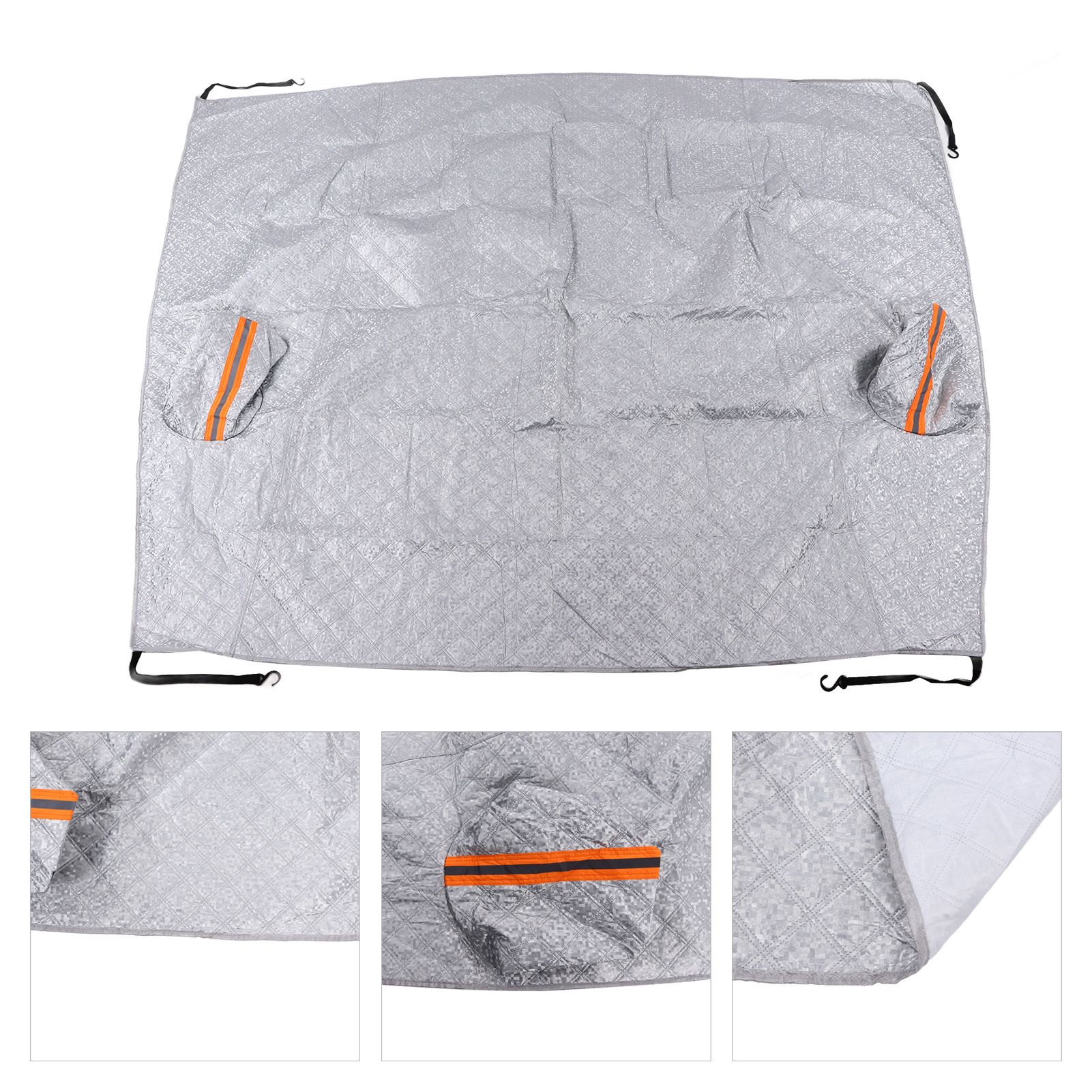 197x217cm Universal Windshield Snow Cover with Reflective Strip Car Rain Proof view 8
