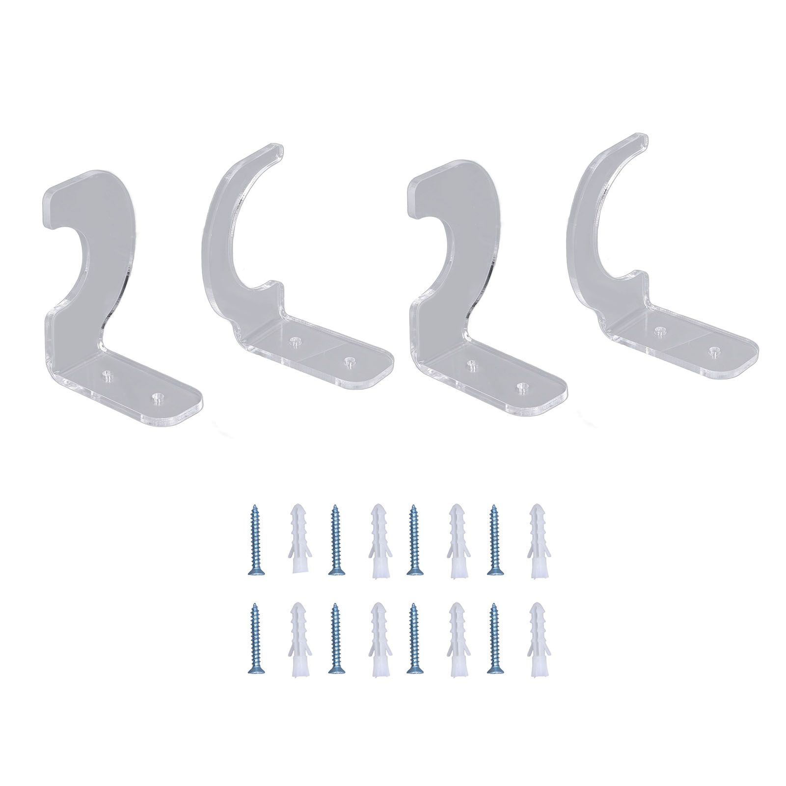 2Pack Wall Mount Sword Display Hanger Hanging Acrylic Holder Rack Organizer