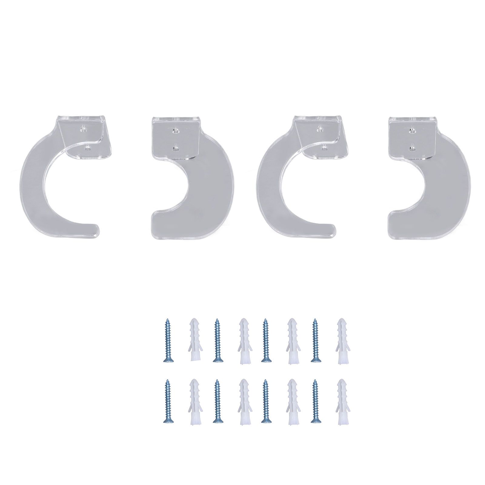 2Pack Wall Mount Sword Display Hanger Hanging Acrylic Holder Rack Organizer view 2