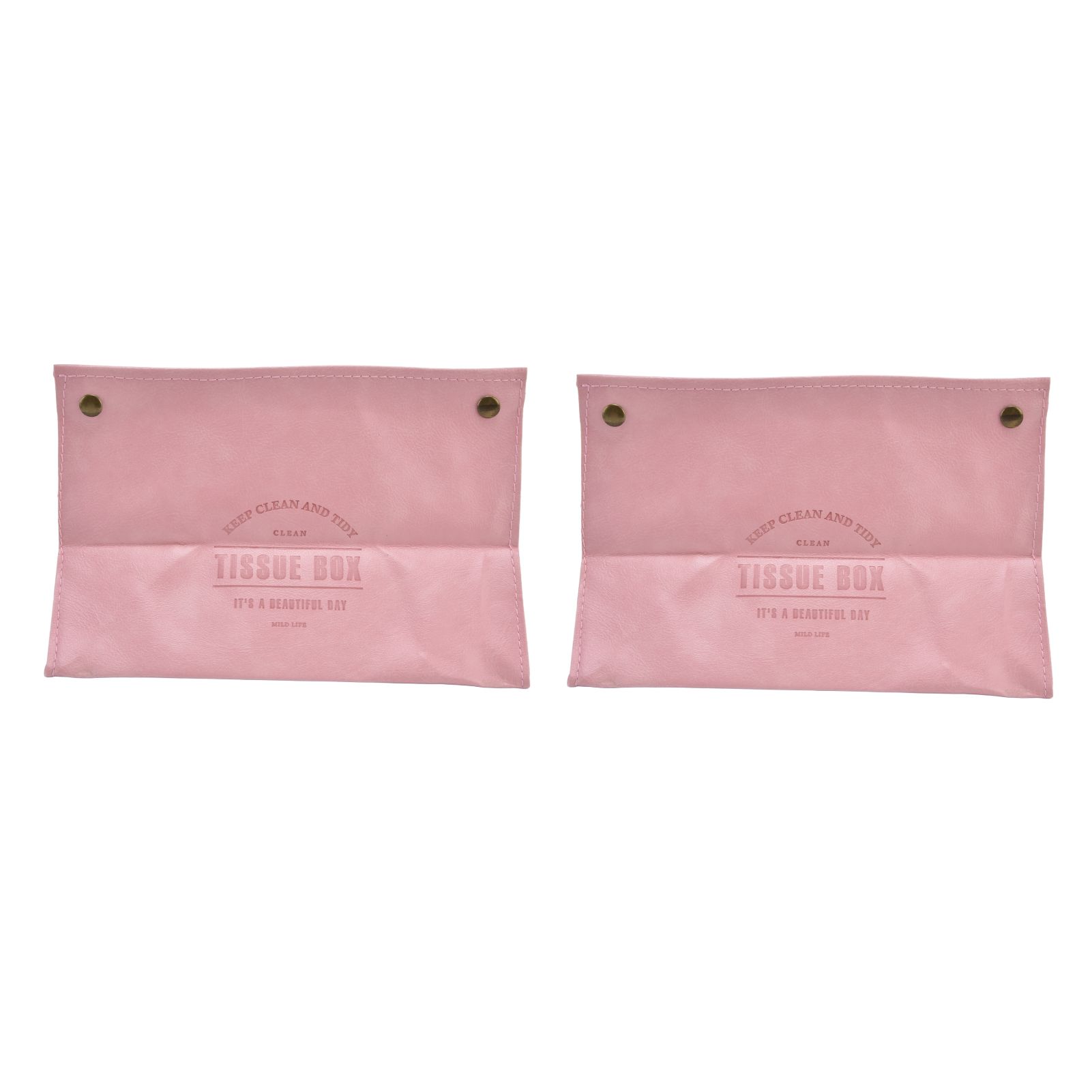 2 Packs Tissue Box Cover Nordic Handbag Styling Medroom Artificial Leather