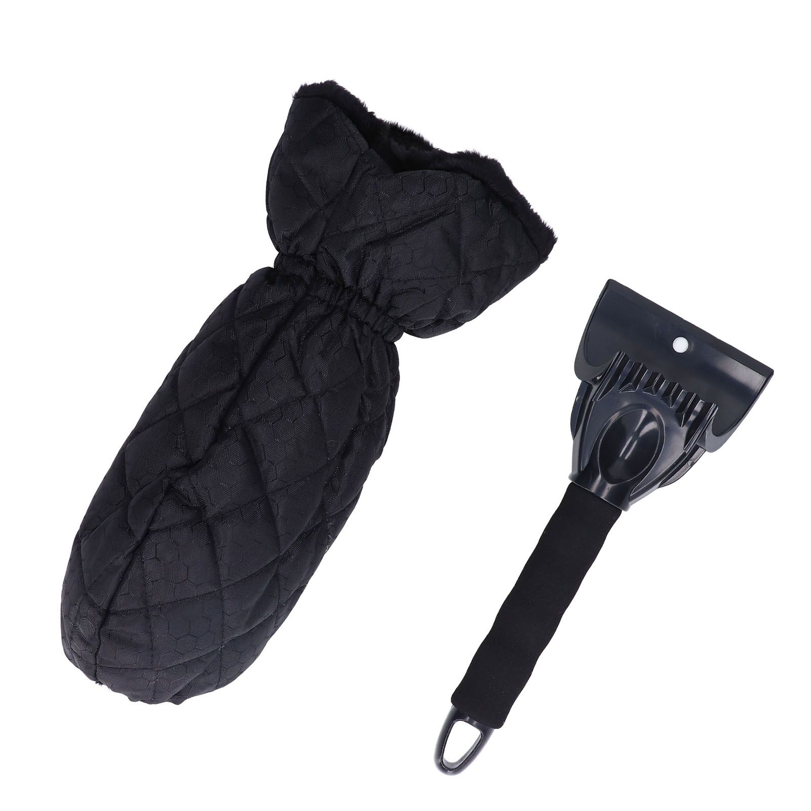 Waterproof Ice Scraper Mitt 2 in 1 Design Elastic Band Design Easy to Hold view 2