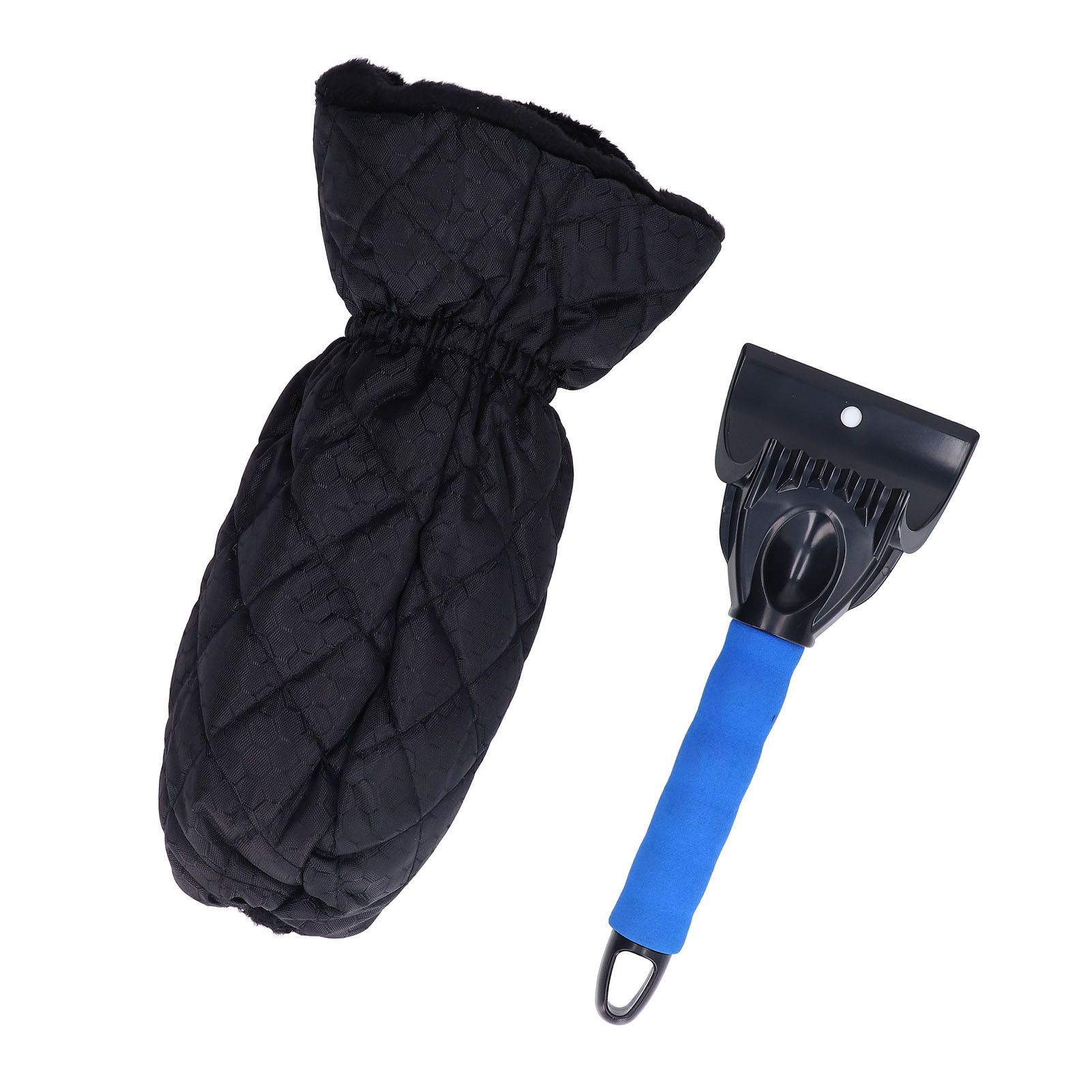 Waterproof Ice Scraper Mitt 2 in 1 Design Elastic Band Design Easy to Hold view 2
