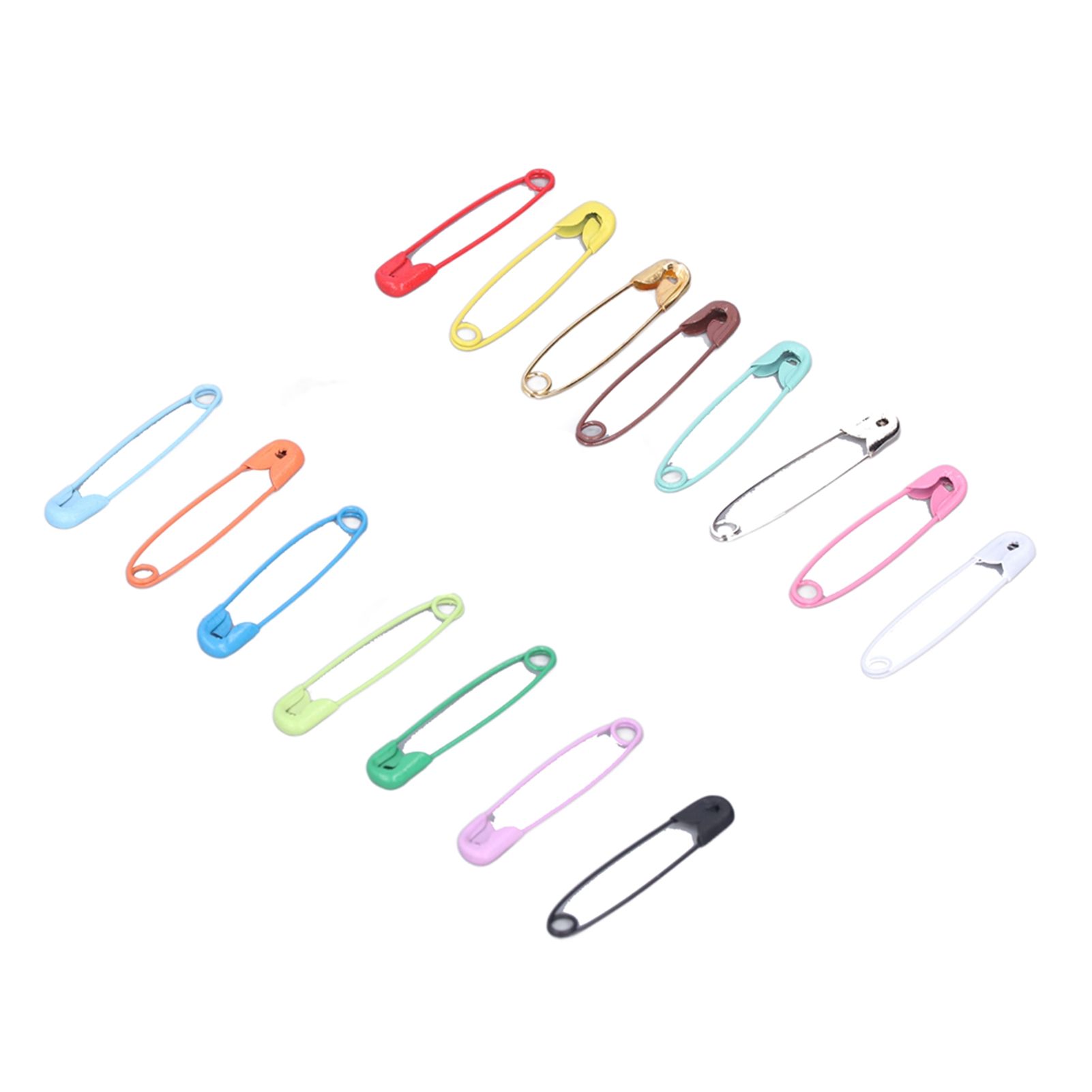 Safety Pins DIY Making Reliable Locking Design Glossy Bright Small Compact view 4