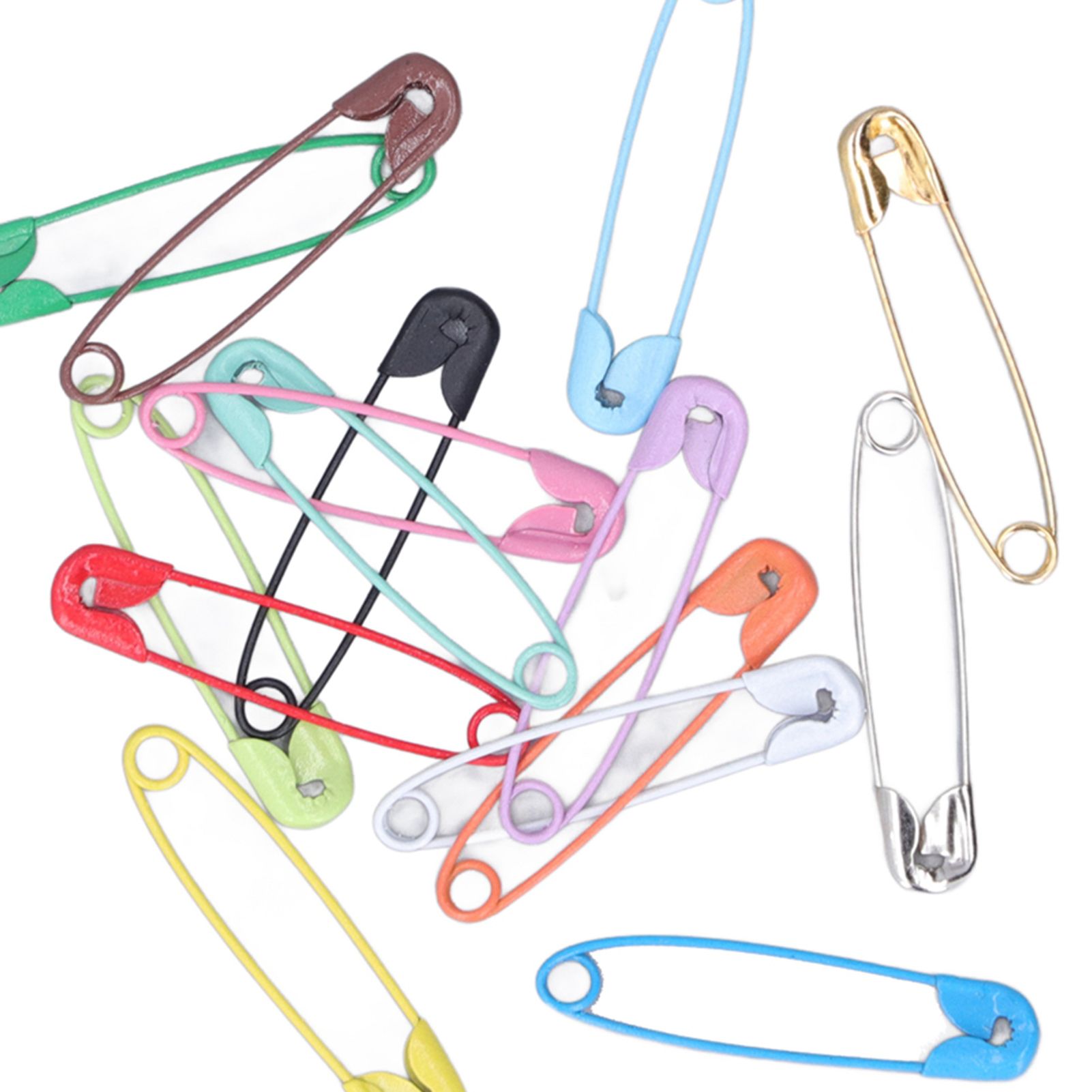 Safety Pins DIY Making Reliable Locking Design Glossy Bright Small Compact view 15
