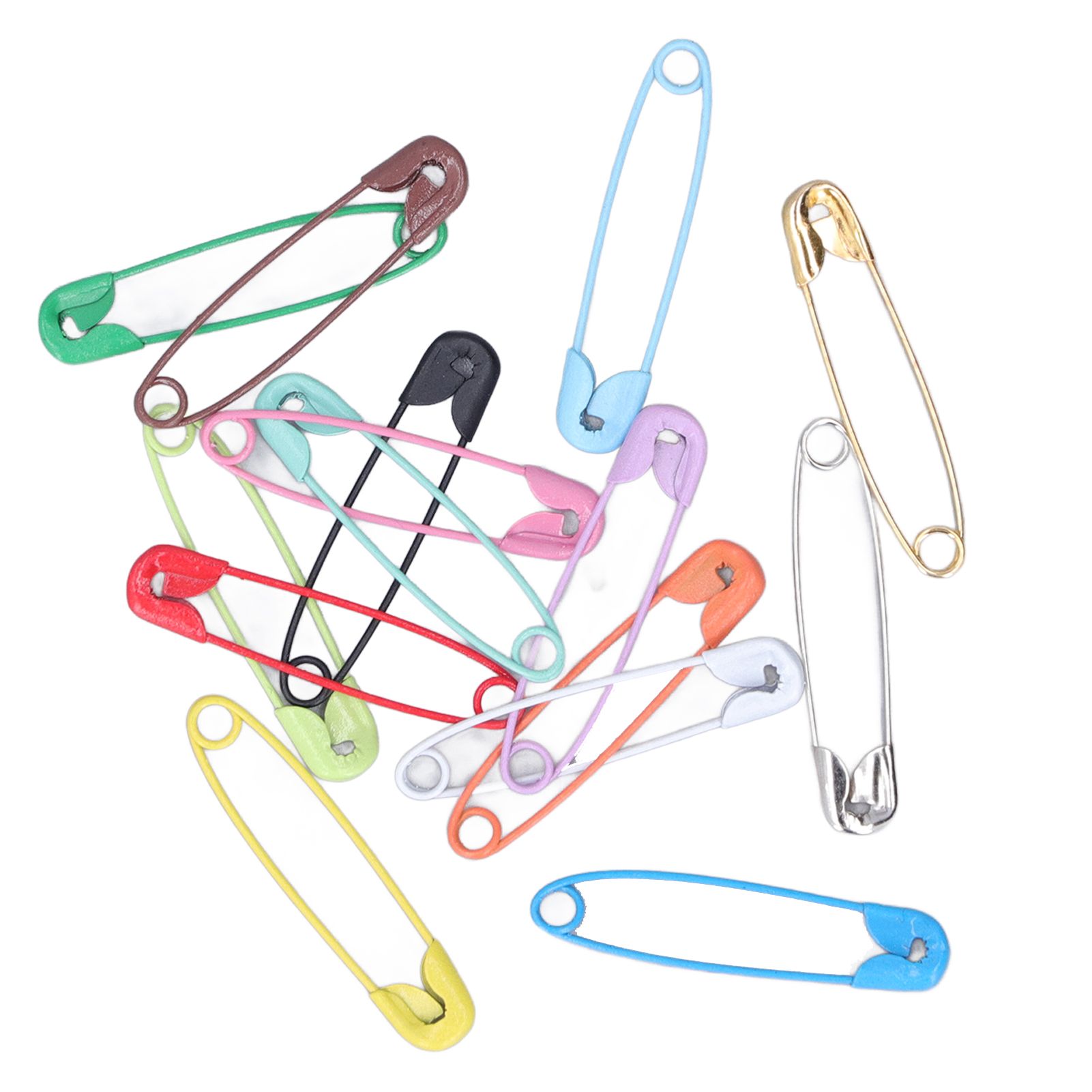 Safety Pins DIY Making Reliable Locking Design Glossy Bright Small Compact view 4